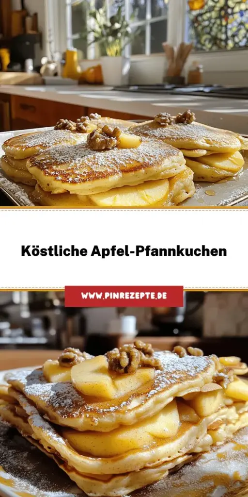 Entdecke unser einfaches Rezept für köstliche Apfel-Pfannkuchen! Diese fluffigen Pfannkuchen, angereichert mit süßen Äpfeln und einem Hauch von Zimt, sind das perfekte Frühstück. Mit unserer Schritt-für-Schritt-Anleitung gelingt es dir garantiert. Egal ob klassisch, glutenfrei oder vegan - es gibt für jeden eine passende Variante. Lass dich inspirieren und klicke jetzt, um alle köstlichen Zutaten und Tipps zu entdecken!