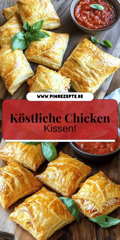 Entdecken Sie das perfekte Rezept für Chicken Parmesan Pillows, ideal für ein schnelles und köstliches Familienessen! Diese zarten Teigtaschen sind gefüllt mit zerrissenem Hühnchen, geschmolzenem Käse und italienischen Aromen, die jeden begeistern. Erfahren Sie, wie Sie diese leckeren Pillows einfach zubereiten und anpassen können, um Ihre Lieblingsfüllungen zu verwenden. Klicken Sie hier und bereiten Sie noch heute Ihre eigenen Chicken Parmesan Pillows zu!