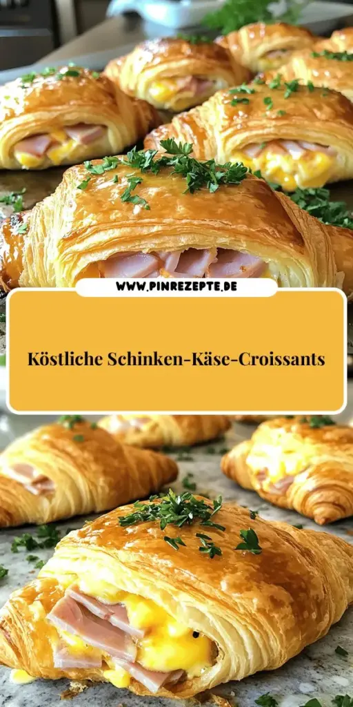 Entdecke das perfekte Rezept für Baked Ham Cheese Croissants, das einfach und köstlich ist! Mit nur wenigen Zutaten wie frischen Croissants, zartem Schinken und schmelzendem Käse zauberst du einen unwiderstehlichen Snack oder eine Brunch-Beilage. Folge der Schritt-für-Schritt-Anleitung und beeindrucke deine Gäste mit diesem herzhaften Genuss. Klicke jetzt, um das vollständige Rezept zu entdecken und deine eigenen Baked Ham Cheese Croissants zuzubereiten!