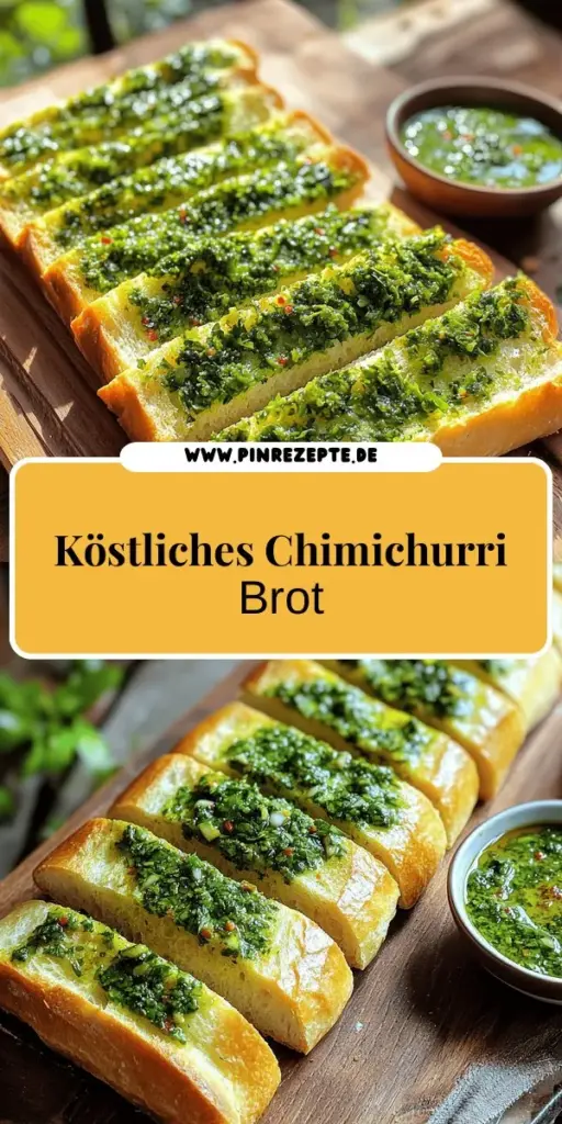 Entdecke das köstliche Rezept für Chimichurri Knoblauchbrot, das Intensität und Geschmack vereint! Mit frischen Kräutern, aromatischem Knoblauch und einer einfachen Zubereitung ist dieses Brot das perfekte Highlight für dein Abendessen oder deine nächste Feier. Lass dich von unseren Schritt-für-Schritt-Anleitungen inspirieren und bringe Varianz in deine Küche. Bereite es gleich zu und zaubere einen unvergesslichen Genuss! Klicke hier für die vollständige Anleitung!