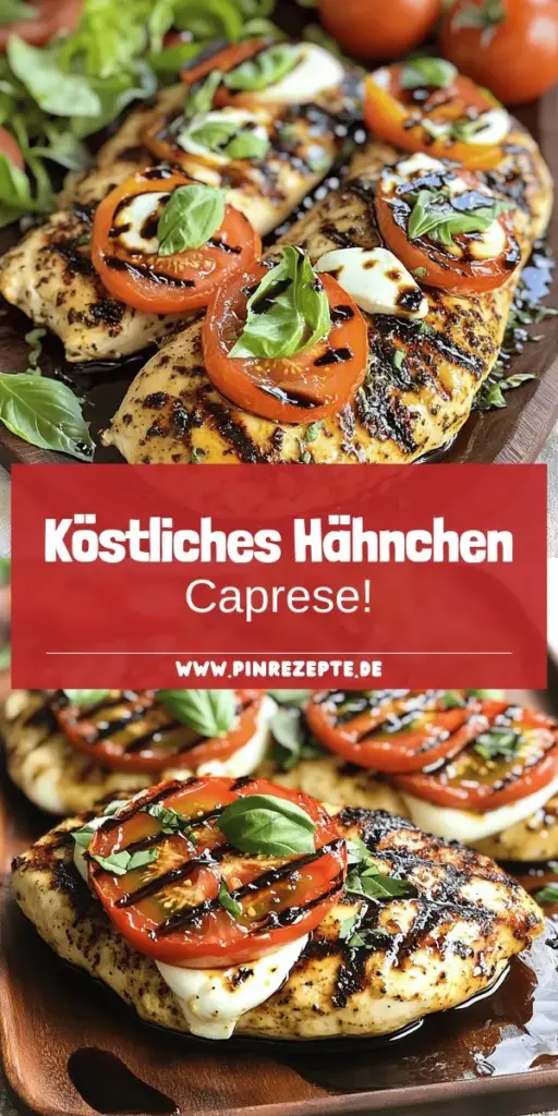 Grilled Chicken Caprese ist das ideale Rezept für deinen nächsten Grillabend! Mit saftigen Hähnchenbrustfilets, frischen Tomaten und cremigem Mozzarella verzauberst du deine Gäste im Handumdrehen. Die aromatische Marinade bringt den vollen Geschmack! In unserem Blogbeitrag erfährst du alles zur Zubereitung, tollen Beilagen und Variationen. Klick jetzt und entdecke, wie einfach du dieses köstliche Gericht zubereiten kannst!