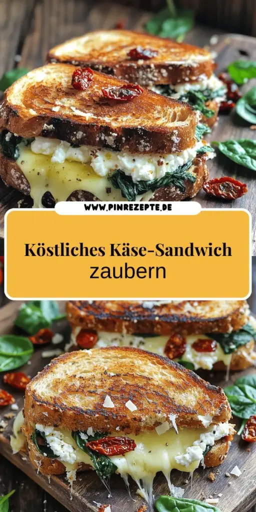 Entdecke das perfekte Rezept für ein köstliches gegrilltes Käse-Sandwich mit getrockneten Tomaten, Spinat und Ricotta! Mit einfachen Zutaten und schnellen Schritten kreierst du ein geschmackvolles Sandwich, das einfach zuzubereiten ist. Egal, ob du es vegan magst oder mit verschiedenen Käsesorten experimentierst, diese leckere Kombination wird dich begeistern. Klicke jetzt und lass dich inspirieren!