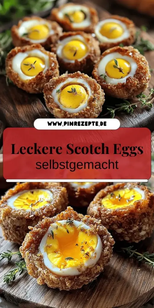 Entdecke die köstliche Welt der Scotch Eggs mit meinem einfachen Rezept! Diese herzhaften britischen Snacks kombinieren perfekt gekochte Eier und würzige Wurst in einer knusprigen Hülle. Ideal für Brunch oder Picknicks, teile ich wertvolle Tipps und Variationen, von vegetarisch bis glutenfrei. Lass dich inspirieren und bereite deine eigenen Scotch Eggs zu! Klicke jetzt und entdecke die leckeren Rezepte!