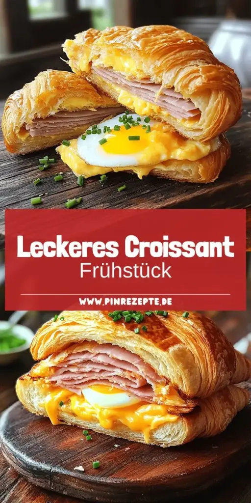 Starte deinen Tag mit einem köstlichen Ham, Egg & Cheese Croissant Sandwich! In diesem Rezept zeigen wir dir, wie du in wenigen einfachen Schritten ein wunderbar herzhaftes Frühstück zauberst. Mit frischem Schinken, perfekt gegarten Eiern und schmelzendem Käse in einem buttrigen Croissant ist dieses Sandwich ein Genuss für jeden Morgen. Klicke jetzt und entdecke die vollständige Anleitung sowie kreative Variationen, um dein Sandwich zu verfeinern!