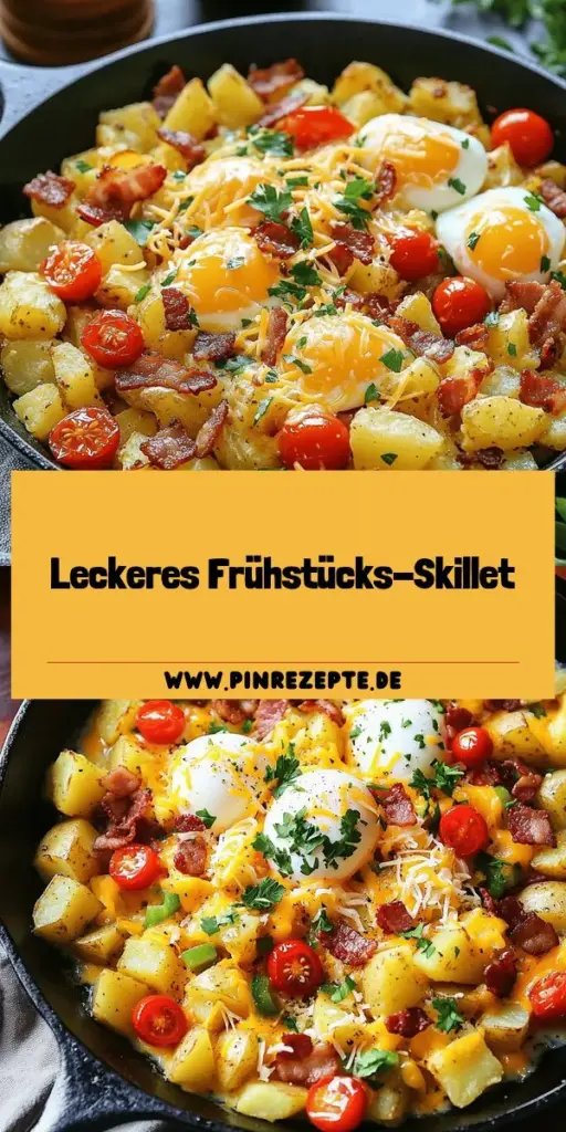Starte deinen Tag mit einem köstlichen Loaded Breakfast Skillet! Dieses einfache und nahrhafte Rezept kombiniert frische Zutaten wie Kartoffeln, Eier, Gemüse und Käse für ein Frühstück, das sowohl sättigend als auch geschmackvoll ist. Egal, ob du Fleischliebhaber oder Vegetarier bist, hier findest du Tipps und Variationen für jeden Geschmack. Klicke jetzt, um die vollständige Anleitung zu entdecken und dein Frühstück zu einem Erlebnis zu machen!