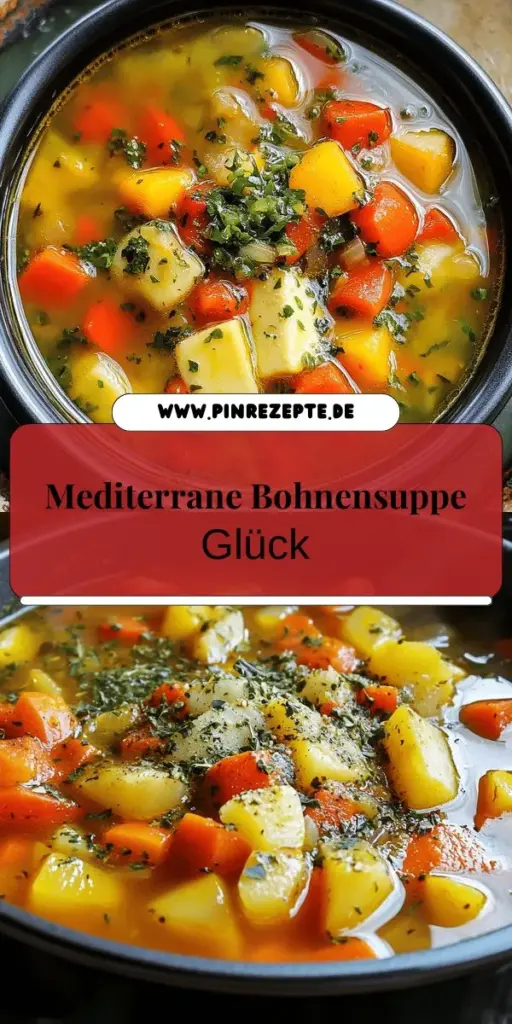 Entdecke das einfache Rezept für die Mediterrane Bohnensuppe, das nicht nur köstlich ist, sondern auch voller gesunder Zutaten steckt! Mit frischen Bohnen, Gemüse und aromatischen Kräutern zauberst du mit minimalem Aufwand ein Gericht, das die ganze Familie begeistern wird. Perfekt für eine ausgewogene Ernährung und einfach in der Zubereitung. Klicke jetzt, um das vollständige Rezept zu erkunden und deine eigenen mediterranen Aromen zu kreieren!