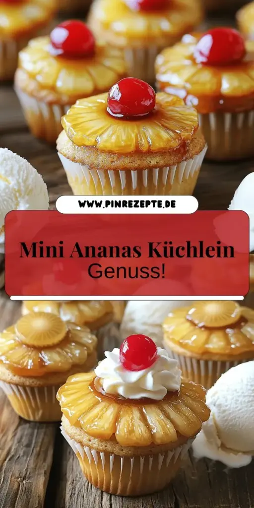 Entdecke das traumhaft einfache Rezept für Mini Pineapple Upside Down Cakes! Diese kleinen Küchlein sind süß, saftig und perfekt für jede Feier. Mit frischer Ananas, saftigen Kirschen und einer himmlischen Karamellglasur zauberst du im Handumdrehen ein köstliches Dessert. Lass dich von der Schritt-für-Schritt-Anleitung inspirieren und verwöhne dich und deine Gäste mit diesem unwiderstehlichen süßen Genuss. Klicke jetzt und erkunde die Rezepte!
