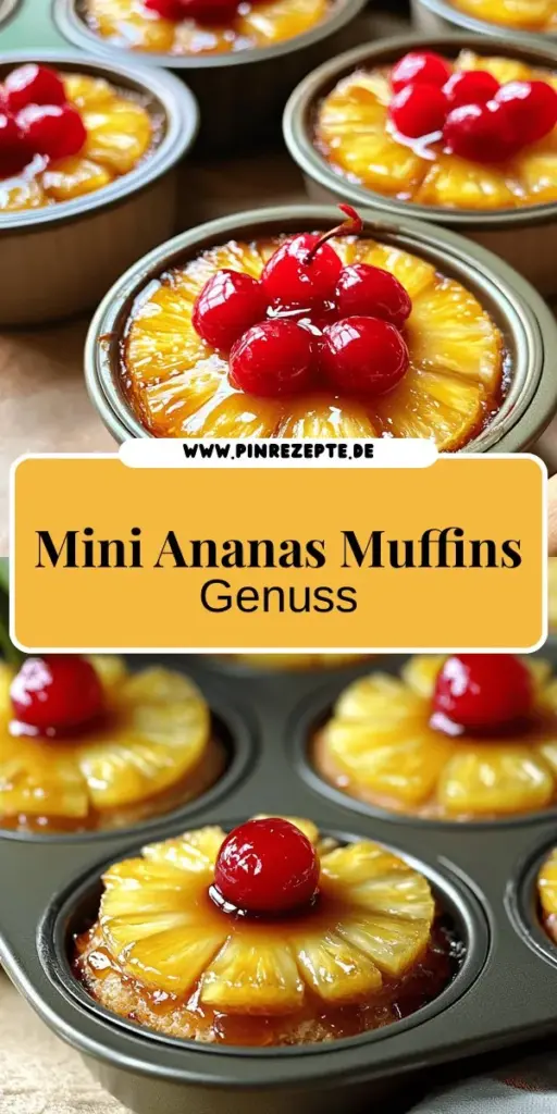 Entdecke die süße Welt der Mini Pineapple Upside Down Cakes! Diese kleinen, tropischen Leckereien sind einfach zuzubereiten und bringen Freude auf jeden Tisch. Mit saftigem Teig und frischer Ananas sind sie der perfekte Genuss für dein nächstes Event. Lass dich von unserem Rezept inspirieren und beeindrucke deine Gäste mit diesen köstlichen Muffins! Klicke jetzt, um die vollständige Anleitung zu erfahren und deinen eigenen Mini-Kuchen zu backen!
