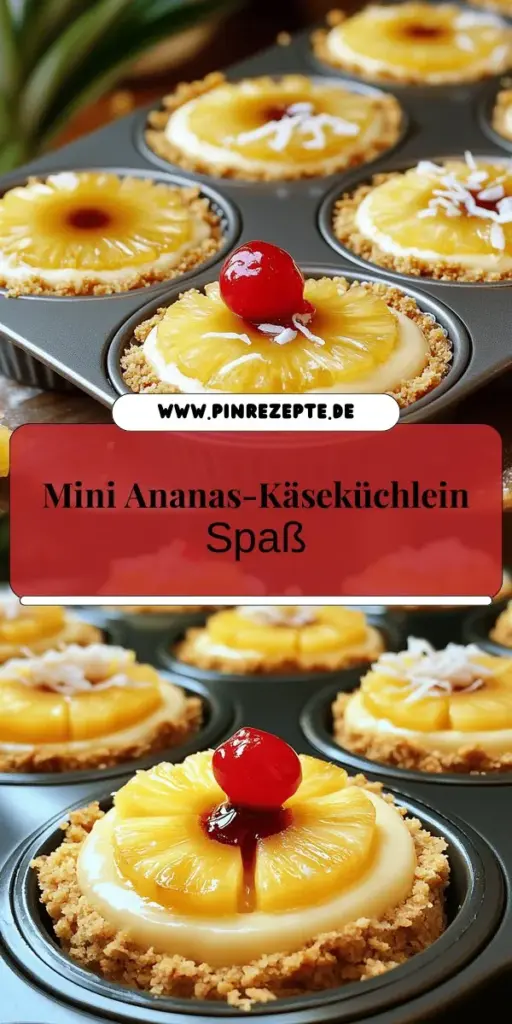 Entdecke die unwiderstehlichen Mini Ananas-Upside-Down-Käseküchlein, die jeden Käsekuchenliebhaber begeistern! Diese kleinen Leckerbissen kombinieren die Süße von Ananas mit cremigem Frischkäse und einem knackigen Keksboden. Ideal für Partys oder einfach zum Genießen. Lass dich von unserem Blogpost inspirieren, entdecke die Schritt-für-Schritt-Anleitung und kreiere diese köstlichen Desserts selbst. Klicke jetzt und tauche ein in den süßen Genuss!