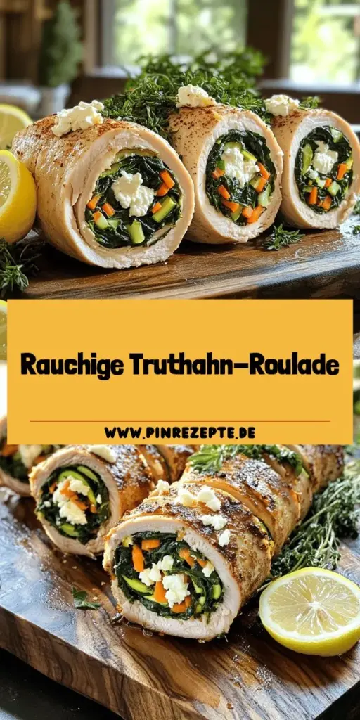 Entdecke die köstliche Welt der Smoked Turkey Roulade! Dieses einfache und schmackhafte Gericht kombiniert zarte Truthahnbrust mit frischem Spinat und cremigem Feta. Perfekt für besondere Anlässe oder ein gemütliches Dinner, findest du in diesem Blogpost eine Schritt-für-Schritt-Anleitung, Tipps und kreative Variationen. Klicke hier, um das volle Rezept zu entdecken und dein neues Lieblingsgericht zaubern!