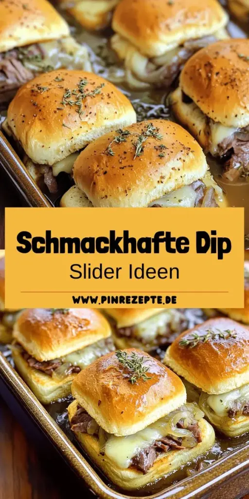 Entdecke das perfekte Rezept für französische Dip Slider, das deinen Gaumen verzaubert! Diese köstlichen kleinen Brötchen sind ideal für jede Gelegenheit und einfach zuzubereiten. Lerne, wie du mit den besten Zutaten und tollen Tipps unwiderstehliche Slider kreierst, die deine Gäste begeistern werden. Klicke jetzt, um das vollständige Rezept und wertvolle Hinweise zu erhalten und verwandle dein nächstes Essen in ein unvergessliches Erlebnis!