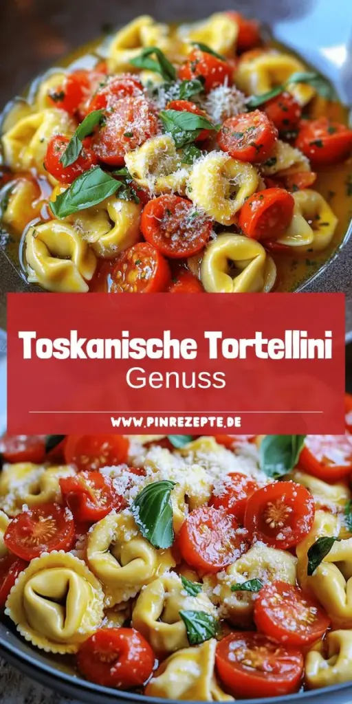 Entdecke das köstliche Rezept für Toskanische Tortellini und bringe ein Stück Italien in deine Küche! Diese zarten Teigtaschen sind gefüllt mit Ricotta oder Fleisch und kommen in einer aromatischen Tomatensauce. Lerne die wichtigen Zutaten und einfachen Zubereitungsschritte kennen, um deine Tortellini perfekt hinzubekommen. Klicke jetzt, um das vollständige Rezept zu sehen und dieses leckere Gericht selbst auszuprobieren!