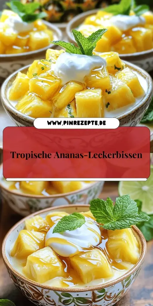 Entdecke die verlockende Welt der Ananas-Desserts und verwandle deine Küche in ein tropisches Paradies! Mit einfachen Zutaten wie frischer Ananas, Kokosmilch und einem Hauch von Limette kannst du köstliche, süße Leckereien zaubern, die bei jedem Anlass begeistern. Lass dir die schrittweise Anleitung und wertvolle Tipps nicht entgehen, um perfekt cremige Desserts zuzubereiten. Klicke jetzt, um die besten Ananas-Rezepte zu erkunden und deine Gäste zu überraschen!