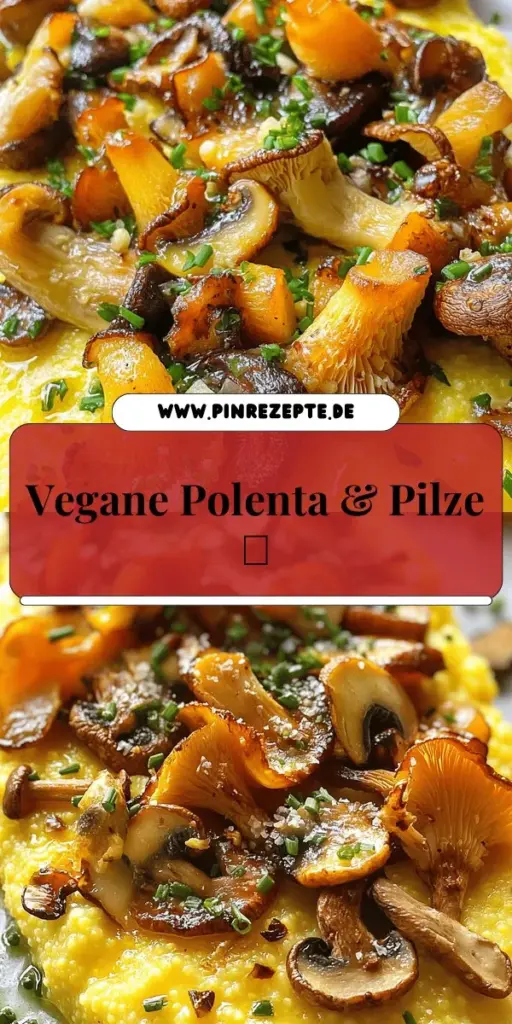Entdecke das köstliche Rezept für vegane Polenta mit gerösteten Pilzen, das sowohl einfach als auch gesund ist! In wenigen Schritten zauberst du eine cremige Polenta, die mit aromatischen, würzigen Pilzen verfeinert wird. Ideal für alle Liebhaber pflanzlicher Küche! Lass dich inspirieren und probiere es gleich aus, um ein nahrhaftes und schmackhaftes Gericht zu genießen. Klicke hier, um die vollständige Rezeptanleitung zu erhalten!