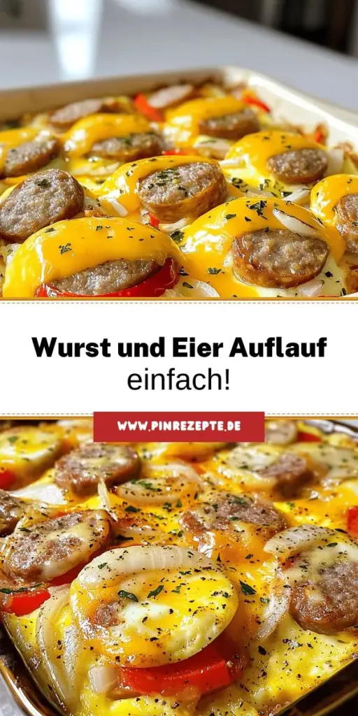 Entdecken Sie unser einfaches Wurst und Eier Auflauf Rezept, das sowohl für Anfänger als auch für Köche geeignet ist! Diese köstliche Kombination aus Eiern, Wurst und Gemüse ist vielseitig und perfekt für Frühstück, Mittag- oder Abendessen. Mit nur wenigen Zutaten zaubern Sie ein herzhaftes Gericht, das in nur 30 Minuten fertig ist. Klicken Sie jetzt für das vollständige Rezept und bringen Sie Abwechslung in Ihre Küche!