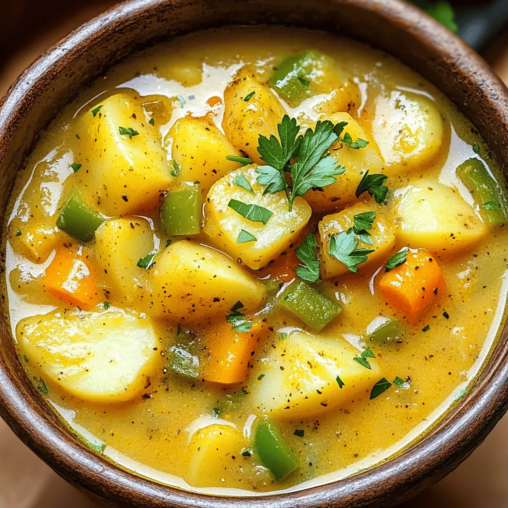 Für diese herzhafte Suppe brauchen wir einige wichtige Zutaten: