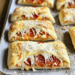 Die Hauptzutaten machen die Pepperoni-Rollen besonders lecker. Hier ist, was Sie brauchen: - 500g Pizzateig (selbstgemacht oder gekauft) - 200g Peperoni, in dünne Scheiben geschnitten - 150g geriebener Mozzarella-Käse - 50g geriebener Parmesan-Käse - 1 TL getrockneter Oregano - 1 TL Knoblauchpulver - 1 Ei, geschlagen (zum Bestreichen) - Meersalz und frisch gemahlener Pfeffer nach Geschmack