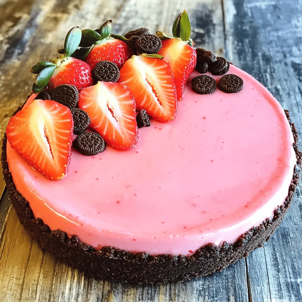 Für den Pink Oreo No-Bake Cheesecake brauchst du einige einfache Zutaten. Die Hauptbestandteile sind:
