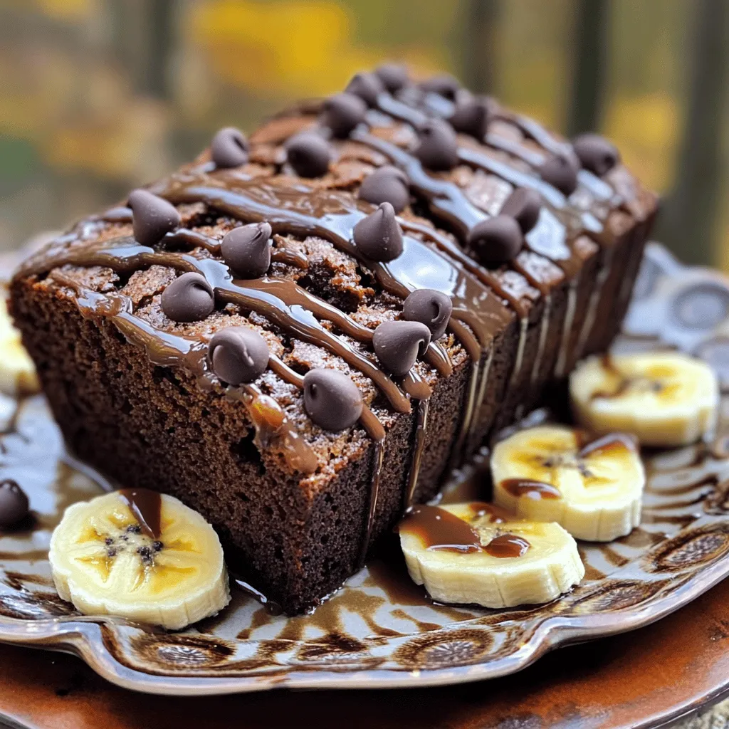 Für das Schokoladen-Tahini-Bananenbrot brauche ich folgende Zutaten: