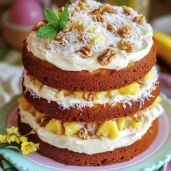 Der Oster-Hummingbird-Kuchen ist ein echter Genuss. Hier sind die Zutaten, die du brauchst: