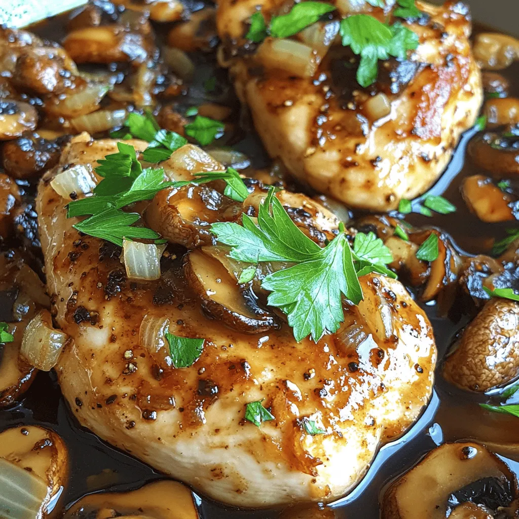 Für Hühnchen Marsala brauchst du: