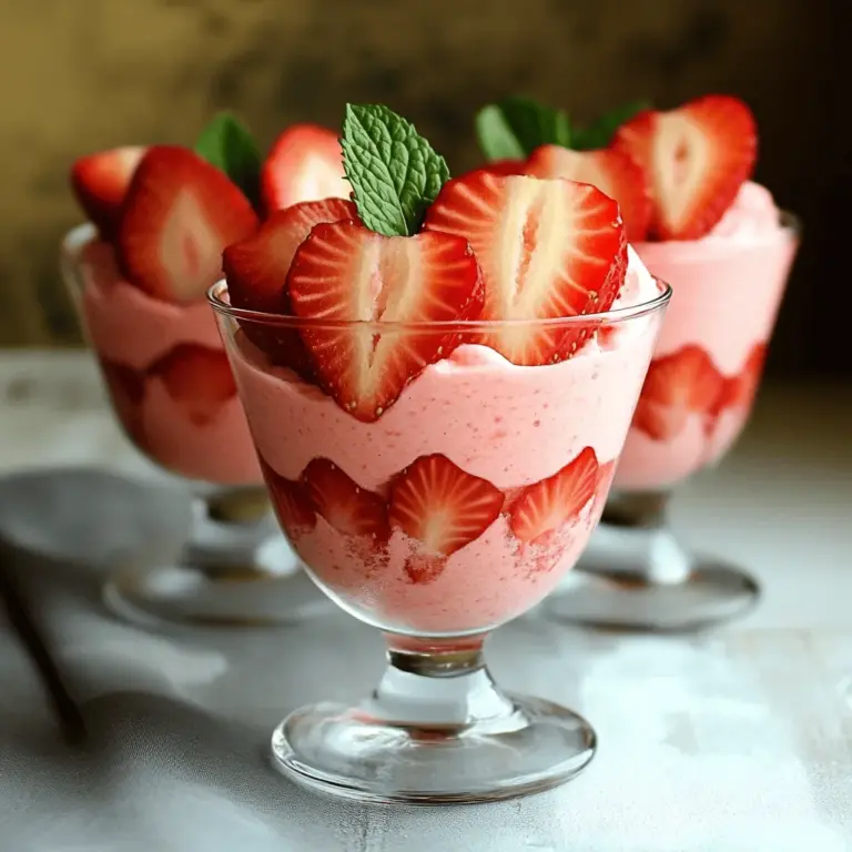Für ein köstliches Erdbeer-Mousse benötigst du folgende Zutaten: