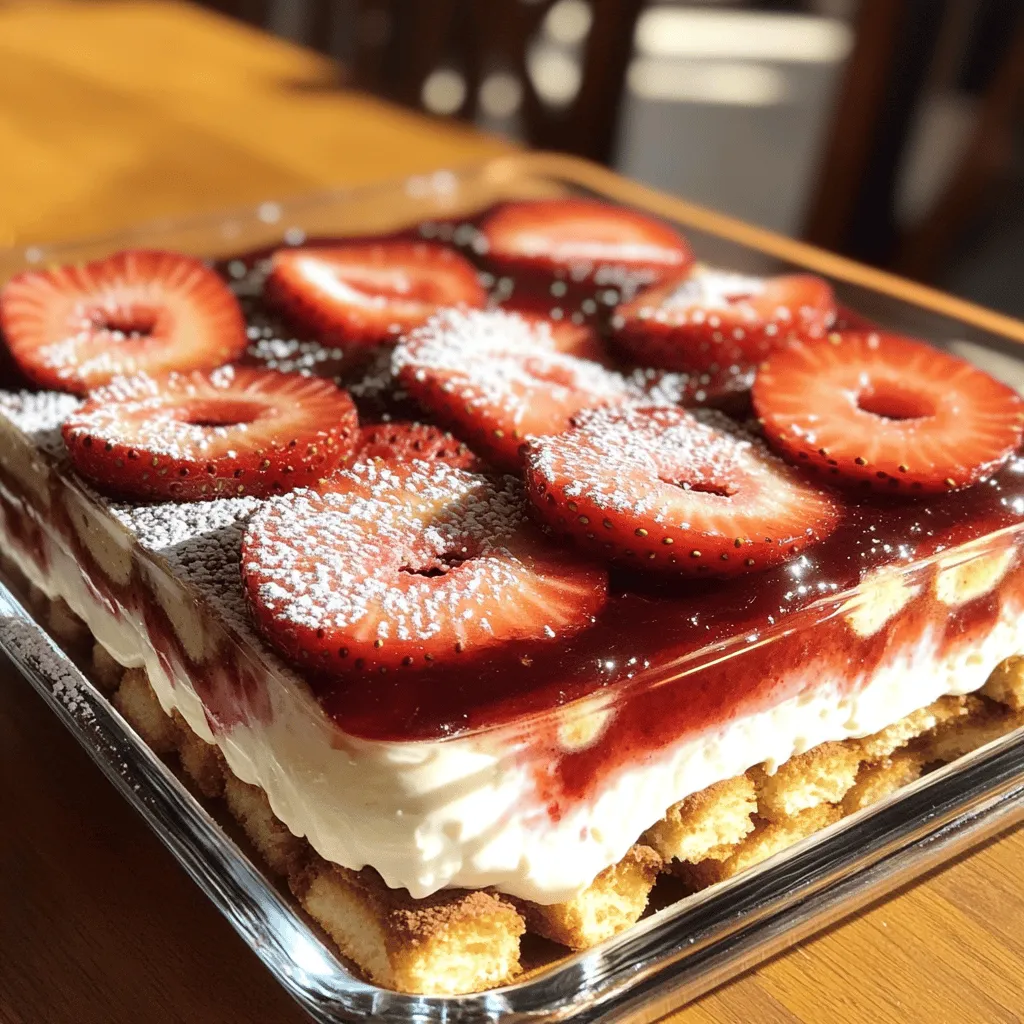 Hier sind die Zutaten, die du für dein Erdbeer Tiramisu benötigst: