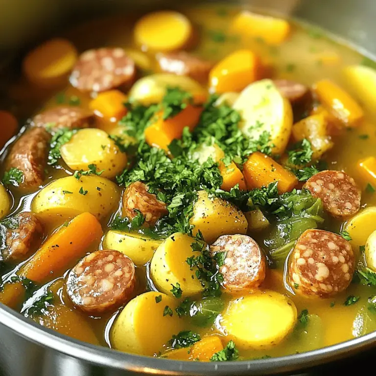 Für eine leckere Wurst-Suppe braucht man einfache, aber gute Zutaten. Die Basis bilden frische Würste. Ich empfehle Bratwürste. Sie haben viel Geschmack. Man kann auch andere Sorten wählen. Achte darauf, dass sie gut gewürzt sind.