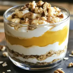 - 2 große Bananen, reif - 500 g griechischer Joghurt (natur) - 2 Esslöffel Honig (oder nach Geschmack)
