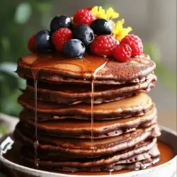 Die Zutaten für Schokoladen-Protein-Pfannkuchen sind einfach. Sie sind gesund und lecker. Hier ist die Liste: - 1 Tasse Haferflocken - 1 reife Banane - 2 Esslöffel ungesüßtes Kakaopulver - 1 Messlöffel Schokoladen-Protein-Pulver (pflanzlich oder Molke) - 1 Tasse Mandelmilch (oder Milch nach Wahl) - 1 Teelöffel Backpulver - 1 Teelöffel Vanilleextrakt - Eine Prise Salz - Kochspray oder Kokosöl für die Pfanne Jede Zutat bringt einen besonderen Geschmack mit. Haferflocken geben den Pfannkuchen einen guten Biss. Die Banane sorgt für eine natürliche Süße. Kakaopulver und Schokoladen-Protein-Pulver machen sie schokoladig und proteinreich. Mandelmilch sorgt für eine cremige Textur. Backpulver hilft den Pfannkuchen, schön fluffig zu werden. Vergiss nicht, dass du mit den Zutaten spielen kannst. Du kannst die Banane durch Äpfel ersetzen oder andere pflanzliche Milch verwenden. Das macht das Rezept vielseitig. Du findest die vollständige Zubereitung im Full Recipe. Gib die Zutaten in einen Mixer. Du benötigst Haferflocken, eine reife Banane, Kakaopulver, Schokoladen-Protein-Pulver, Mandelmilch, Backpulver, Vanilleextrakt und Salz. Mixe alles gut. Achte darauf, dass der Teig glatt ist. Lass den Teig dann etwa fünf Minuten ruhen. So wird er dicker und bleibt fluffig. Heize eine Pfanne bei mittlerer Hitze vor. Fette die Pfanne leicht mit Kochspray oder Kokosöl ein. Gieße etwa 1/4 Tasse des Teigs in die Pfanne. Brate die Pfannkuchen für zwei bis drei Minuten. Du siehst, wie kleine Bläschen auf der Oberfläche erscheinen. Wende die Pfannkuchen und brate sie für weitere zwei bis drei Minuten. Sie sollten goldbraun sein. Wiederhole diesen Vorgang mit dem restlichen Teig. Fette die Pfanne nach Bedarf nach. Serviere die Pfannkuchen warm. Du kannst sie mit frischen Beeren, Honig oder Ahornsirup garnieren. Eine Prise Kakaopulver macht sie noch schokoladiger. Um die perfekte Konsistenz für deine Schokoladen-Protein-Pfannkuchen zu erreichen, ist es wichtig, den Teig richtig ruhen zu lassen. Nach dem Mixen lasse den Teig mindestens fünf Minuten stehen. So kann er dicker werden und die Pfannkuchen werden fluffiger. Die optimale Temperatur der Pfanne ist ebenfalls entscheidend. Stelle deine Pfanne auf mittlere Hitze. Wenn die Pfanne zu heiß ist, verbrennen die Pfannkuchen außen, während sie innen noch roh sind. Ein einfacher Test: Gib ein paar Tropfen Wasser in die Pfanne. Wenn sie zischen und sofort verdampfen, ist sie bereit. Gesunde Toppings machen deine Pfannkuchen noch besser. Frische Beeren sind eine großartige Wahl. Sie bringen Farbe und Vitamine mit. Auch ein Klecks griechischer Joghurt macht die Pfannkuchen cremiger. Honig oder Ahornsirup sind perfekte Süßungsmittel. Zusätzliche Aromen kannst du leicht hinzufügen. Probiere, etwas Erdnussbutter oder Mandelbutter darüber zu geben. Ein Hauch von Zimt kann auch den Geschmack aufpeppen. Für Schokoladenliebhaber füge mehr Kakaopulver hinzu. Du kannst die Rezeptur ganz einfach abwandeln. Versuche, die Haferflocken durch Mandelmehl zu ersetzen, um eine glutenfreie Option zu schaffen. Auch die Banane kannst du durch Apfelmus ersetzen, wenn du das magst. Der Austausch von Zutaten ist einfach. Nutze Kokosmilch anstelle von Mandelmilch für einen anderen Geschmack. Wenn du kein Schokoladen-Protein-Pulver hast, probiere Vanille-Protein-Pulver. So bleibt der Protein-Gehalt hoch, und du erhältst immer noch leckere Pfannkuchen. {{image_4}} Schokoladen-Protein-Pfannkuchen sind lecker und nahrhaft. Eine Portion hat etwa: - Kalorien: 250 - Fett: 7 g - Kohlenhydrate: 35 g - Eiweiß: 12 g Diese Werte können je nach den genauen Zutaten leicht variieren. Du kannst mehr Protein hinzufügen, wenn du das möchtest. Protein-Pfannkuchen bieten viele Vorteile. Sie unterstützen den Muskelaufbau und helfen dir, dich länger satt zu fühlen. Für alle, die aktiv sind, sind sie eine gute Wahl zum Frühstück. Die Zutaten in diesem Rezept sind ebenfalls gesund. Hier sind einige Nährstoffe, die sie bieten: - Haferflocken: Sie liefern Ballaststoffe und helfen bei der Verdauung. - Bananen: Sie sind reich an Kalium und geben Energie. - Kakaopulver: Es enthält Antioxidantien und unterstützt die Herzgesundheit. - Schokoladen-Protein-Pulver: Es hilft beim Muskelaufbau und der Regeneration. Diese Pfannkuchen sind nicht nur schmackhaft, sondern auch eine gesunde Wahl für jeden Tag. Du kannst die Nährstoffe anpassen, um deine Ziele zu erreichen. Es ist einfach, mehr zu lernen, indem du das [Full Recipe] ausprobierst. Wenn du Pfannkuchen übrig hast, lagere sie richtig. Du kannst sie im Kühlschrank oder im Gefrierschrank aufbewahren. - Kühlschrank: Lege die Pfannkuchen in einen luftdichten Behälter. Sie bleiben frisch für 3 bis 4 Tage. - Gefrierschrank: Wickele die Pfannkuchen in Frischhaltefolie oder lege sie in einen Gefrierbeutel. Sie halten bis zu 3 Monate. Die Wahl des Lagerorts hängt von deiner Planung ab. Wenn du die Pfannkuchen bald essen möchtest, ist der Kühlschrank ideal. Für eine längere Haltbarkeit ist der Gefrierschrank die bessere Wahl. Das Aufwärmen der Pfannkuchen ist einfach. Du kannst sie in der Mikrowelle oder in der Pfanne erwärmen. - Mikrowelle: Lege einen Pfannkuchen auf einen Teller. Erwärme ihn bei mittlerer Leistung für 20 bis 30 Sekunden. Überprüfe nach der Zeit, ob er warm genug ist. - Pfanne: Erhitze eine Pfanne bei mittlerer Hitze. Lege die Pfannkuchen für 1 bis 2 Minuten in die Pfanne. Wende sie einmal, um beide Seiten zu erwärmen. Das Aufwärmen bringt den Geschmack zurück. Du kannst auch etwas Kakaopulver oder Sirup hinzufügen, um den Pfannkuchen zu verfeinern. Wenn du das Rezept ausprobieren möchtest, schau dir [Full Recipe] an. Ja, Sie können die Pfannkuchen glutenfrei machen. Verwenden Sie glutenfreie Haferflocken. Diese sind leicht erhältlich in vielen Supermärkten. Achten Sie darauf, dass sie als glutenfrei gekennzeichnet sind. Sie können auch Mandelmehl oder Reisflocken verwenden. Diese Alternativen bieten eine tolle Textur und einen guten Geschmack. Schokoladen-Protein-Pulver finden Sie in vielen Geschäften. Achten Sie auf Marken wie Optimum Nutrition oder MyProtein. Diese Marken bieten gute Qualität und verschiedene Geschmacksrichtungen. Sie können auch lokale Fitnessgeschäfte oder Online-Shops besuchen. Dort gibt es oft interessante Angebote. Wenn Sie die Pfannkuchen süßer mögen, fügen Sie etwas Honig oder Ahornsirup hinzu. Ein Teelöffel reicht oft aus. Sie können auch Süßstoffe wie Stevia oder Agavendicksaft verwenden. Diese Optionen sind gesund und bieten natürliche Süße. Experimentieren Sie mit den Mengen, um Ihre ideale Süße zu finden. Diese Pfannkuchen sind perfekt für Sportler und gesundheitsbewusste Esser. Sie sind reich an Protein und Ballaststoffen. Ideal nach dem Training oder als gesundes Frühstück. Auch Kinder lieben sie! Das Rezept ist einfach und schnell zuzubereiten. Es macht Spaß, sie mit der ganzen Familie zu teilen. Diese einfachen Protein-Pfannkuchen sind schnell gesunde Snacks oder Frühstück. Wir haben die Zutaten aufgelistet und jede Zubereitungsschritte erklärt. Ich hoffe, du findest die Tipps für Konsistenz und Toppings nützlich. Denke daran, dass du das Rezept anpassen kannst. Ob für Sportler oder alle, die gesund essen wollen, diese Pfannkuchen bieten viele Vorteile. Lagere Reste gut und genieße sie später. Probiere es aus und bringe etwas Abwechslung in deine Küche!