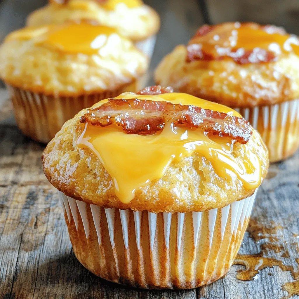 Um perfekte McGriddle Muffins zu machen, brauchst du einige wichtige Zutaten: - 240 g Weizenmehl - 1 Esslöffel Backpulver - 1/2 Teelöffel Salz - 1 Esslöffel Zucker - 120 ml Buttermilch - 60 ml Ahornsirup - 1 großes Ei - 60 g ungesalzene Butter, geschmolzen - 4 Scheiben gebratener Speck oder Würstchen - 4 Scheiben Cheddar-Käse - Ahornsirup zum Beträufeln Diese Zutaten sind einfach zu finden. Sie sind auch günstig und lecker. - Buttermilch: Sie macht die Muffins weich und gibt ihnen einen tollen Geschmack. - Ahornsirup: Er sorgt für die süße Note und passt perfekt zu den herzhaften Zutaten. - Speck oder Würstchen: Sie bringen einen rauchigen Geschmack, der das Frühstück aufwertet. - Cheddar-Käse: Er schmilzt schön und gibt den Muffins eine cremige Textur. Jede dieser Zutaten spielt eine wichtige Rolle. Sie geben den Muffins ihre einzigartige Note. Die McGriddle Muffins sind nicht nur lecker, sondern auch sättigend. Hier sind die ungefähren Nährwerte pro Muffin: - Kalorien: 210 - Fett: 10 g - Kohlenhydrate: 25 g - Eiweiß: 6 g Die Kalorien können variieren, je nach den verwendeten Zutaten. Wenn du weniger Zucker oder Butter nimmst, kannst du die Kalorien reduzieren. Wenn du mehr über das Rezept wissen möchtest, schau dir das Full Recipe an. Zuerst heize deinen Ofen auf 180 °C vor. Fette ein Muffinblech ein oder lege es mit Papierförmchen aus. So kannst du die Muffins später leicht herausnehmen. Nimm eine große Schüssel und mische das Weizenmehl, Backpulver, Salz und Zucker gut. Diese Zutaten sind die Basis deiner Muffins. In einer anderen Schüssel kombiniere die Buttermilch, den Ahornsirup, das Ei und die geschmolzene Butter. Rühre alles gut durch, bis die Mischung gleichmäßig ist. Jetzt ist es Zeit, die beiden Mischungen zu vereinen. Gieße die nassen Zutaten zu den trockenen Zutaten und rühre nur kurz. Du willst die Mischung gerade so verbinden, damit die Muffins fluffig bleiben. Fülle die Muffinförmchen mit einem kleinen Löffel Teig bis etwa 1/3 voll. Drücke dann eine Scheibe Speck oder Wurst hinein und lege eine Scheibe Cheddar-Käse darüber. Bedecke alles mit dem restlichen Teig, bis die Förmchen etwa 2/3 voll sind. Schiebe das Muffinblech in den Ofen und backe die Muffins 15-18 Minuten. Überprüfe mit einem Zahnstocher, ob sie fertig sind. Achte darauf, die Muffins nicht zu lange zu rühren. Wenn du sie übermischst, werden sie zäh. Die richtige Konsistenz ist wichtig für fluffige Muffins. Lass die Muffins nach dem Backen einige Minuten im Blech abkühlen. Übertrage sie dann auf ein Kuchengitter. Beträufle die Muffins vor dem Servieren mit zusätzlichem Ahornsirup. So bekommst du den perfekten süßen Kick. Um die perfekten McGriddle Muffins zu backen, folgen Sie diesen einfachen Tipps: - Zutaten abmessen: Achten Sie darauf, alle Zutaten genau zu messen. - Raumtemperatur: Lassen Sie Eier und Butter vor dem Mischen auf Raumtemperatur kommen. - Teig nicht übermixen: Rühren Sie den Teig nur, bis er feucht ist. Zu langes Rühren macht die Muffins zäh. - Backofen vorheizen: Heizen Sie den Ofen rechtzeitig auf 180 °C vor. Einige häufige Fehler können Ihr Muffin-Erlebnis ruinieren: - Falsches Mehl: Verwenden Sie immer Weizenmehl für die richtige Textur. - Backpulver nicht frisch: Überprüfen Sie, ob Ihr Backpulver frisch ist. Altes Backpulver kann die Muffins flach machen. - Zu viel Füllung: Füllen Sie die Muffinförmchen nicht zu voll. Lassen Sie Platz für das Aufgehen. - Nicht abkühlen lassen: Lassen Sie die Muffins im Blech abkühlen, bevor Sie sie umdrehen. Variieren Sie die Zutaten für spannende Geschmäcker: - Früchte hinzufügen: Mischen Sie einige Blaubeeren oder Bananen in den Teig. - Verschiedene Käsesorten: Nutzen Sie Gouda oder Mozzarella für neue Aromen. - Würzige Elemente: Fügen Sie etwas Chili oder Pfeffer hinzu, um den Muffins mehr Kick zu geben. - Gesündere Optionen: Ersetzen Sie die Butter durch Kokosöl oder Apfelmus für eine leichtere Version. Für das vollständige Rezept und weitere Ideen schauen Sie in das Full Recipe. {{image_4}} Wenn du eine vegetarische Version der McGriddle Muffins möchtest, gibt es viele leckere Optionen. Du kannst die Speck- oder Wurstfüllung einfach durch gebratene Pilze oder gebratene Tomaten ersetzen. Diese Zutaten geben den Muffins einen tollen Geschmack und Textur. Außerdem kannst du Spinat oder Avocado hinzufügen. Diese grünen Zutaten bringen Frische und machen dein Frühstück nahrhaft. Wenn du kein Fleisch magst, probiere verschiedene Füllungen. Käse und Gemüse sind eine gute Wahl. Du kannst auch Tofu verwenden, um Protein hinzuzufügen. Brate den Tofu vorher an, um ihm mehr Geschmack zu geben. Eine Mischung aus Paprika, Zwiebeln und Zucchini bringt bunte Farben und viele Vitamine. So bleibt dein Muffin gesund und lecker. Die Wahl des Käses kann viel ausmachen. Cheddar ist klassisch, aber du kannst auch andere Sorten probieren. Gouda oder Mozzarella geben einen milden Geschmack. Für etwas Schärfe, nutze Pepper Jack oder Feta. Experimentiere mit verschiedenen Kombinationen, um deinen perfekten McGriddle Muffin zu finden. Diese Anpassungen machen das Rezept vielseitig und spannend. Du hast viele Optionen zur Verfügung. Um die McGriddle Muffins frisch zu halten, lege sie in eine luftdichte Box. Du kannst auch Frischhaltefolie verwenden. Achte darauf, dass sie gut abgekühlt sind, bevor du sie verpackst. So bleibt die Feuchtigkeit erhalten, und sie werden nicht matschig. Im Kühlschrank halten die Muffins etwa 3 bis 5 Tage. Sie bleiben lecker, wenn du sie richtig lagerst. Im Gefrierfach kannst du die Muffins bis zu 3 Monate aufbewahren. Achte darauf, sie einzeln in Frischhaltefolie einzuwickeln, damit sie nicht zusammenkleben. Um die Muffins aufzuwärmen, nimm sie aus dem Kühlschrank oder Gefrierfach. Bei Raumtemperatur auftauen lassen, wenn sie gefroren sind. Erwärme sie dann im Ofen oder in der Mikrowelle. Im Ofen bei 180 °C für etwa 10 Minuten aufwärmen. In der Mikrowelle reichen 20 bis 30 Sekunden. So bleiben sie weich und schmackhaft. Um McGriddle Muffins zu machen, benötigst du einfache Zutaten. Beginne mit Mehl, Backpulver, und Salz. Mische die trockenen Zutaten in einer Schüssel. In einer anderen Schüssel kombinierst du Buttermilch, Ahornsirup, ein Ei und geschmolzene Butter. Gieße die nassen Zutaten zu den trockenen und rühre, bis sie gerade verbunden sind. Fülle dann die Muffinförmchen mit etwas Teig, füge Speck oder Würstchen und Käse hinzu, und bedecke sie mit dem restlichen Teig. Backe sie bei 180 °C für 15-18 Minuten. Diese Muffins sind einfach und lecker. Du findest das vollständige Rezept hier: [Full Recipe]. Die Zutaten für McGriddle Muffins sind leicht zu finden. Du kannst sie in jedem Supermarkt kaufen. Weizenmehl, Backpulver, Salz und Zucker sind Grundnahrungsmittel. Buttermilch und Ahornsirup findest du in der Milch- und Süßwarenabteilung. Speck oder Würstchen liegen im Kühlbereich. Cheddar-Käse gibt es in der Käsetheke. Diese Zutaten sind oft frisch und von guter Qualität. Wenn du lokale Geschäfte unterstützt, lohnt sich das auch! McGriddle Muffins sind anders als normale Muffins. Sie haben eine süße Note durch den Ahornsirup und eine herzhafte Füllung. Die Kombination aus Speck oder Würstchen und Käse macht sie besonders. Andere Frühstücksmuffins sind oft süß oder herzhaft, aber nicht beides. McGriddle Muffins sind ein Hybrid, der das Beste aus beiden Welten vereint. Diese Muffins sind perfekt für ein schnelles Frühstück oder einen Snack. McGriddle Muffins bieten ein leckeres Frühstück, das leicht zu machen ist. Wir haben die Hauptzutaten und wichtige Nährwertangaben erkundet. Die Schritt-für-Schritt-Anleitung machte die Zubereitung einfach. Tipps helfen dir, perfekte Muffins zu backen, während Variationen für jeden Geschmack sorgen. Gut aufbewahrt, bleiben die Muffins frisch und lecker. Egal, ob du sie selbst machst oder anpasst, diese Muffins sind ein Hit. Probiere deine eigenen Ideen aus und genieße!