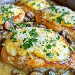 Cheesy Garlic Butter Mushroom Chicken Herzhaftes Gericht