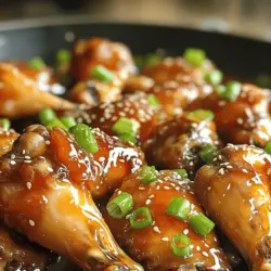 Honig-Knoblauch-Hühnchenflügel Köstliches Rezept
