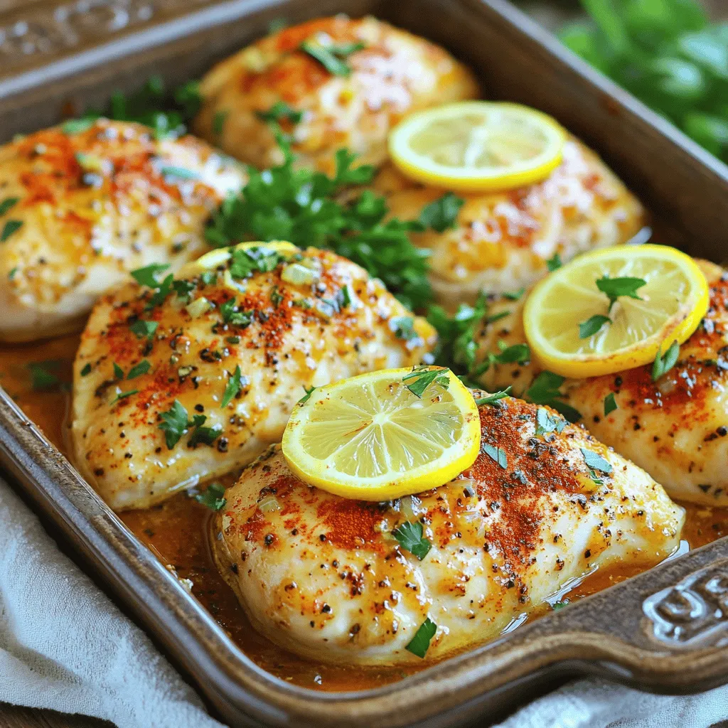 - 4 Hähnchenbrustfilets ohne Haut und Knochen - 2 Esslöffel Olivenöl - 1 Teelöffel Knoblauchpulver - 1 Teelöffel Zwiebelpulver - 1 Teelöffel geräuchertes Paprikapulver - 1 Teelöffel getrockneter Oregano - 1 Teelöffel getrockneter Thymian - Salz und Pfeffer nach Geschmack - 1 Zitrone, in Scheiben geschnitten - Frische Petersilie, zum Garnieren Um einfach gebackene Hähnchenbrustfilets zuzubereiten, brauchen wir frische und hochwertige Zutaten. Beginnen wir mit den Hauptzutaten. Die Hähnchenbrustfilets sollten ohne Haut und Knochen sein. Das sorgt für eine saftige und zarte Textur. Olivenöl ist ein Muss, denn es hilft, die Gewürze gut zu verbinden und gibt Geschmack. Für die Gewürze und Aromen empfehle ich eine Mischung aus Knoblauchpulver, Zwiebelpulver, geräuchertem Paprikapulver, Oregano und Thymian. Diese Kräuter bringen viel Geschmack. Vergessen Sie nicht, Salz und Pfeffer nach Geschmack hinzuzufügen. Eine frische Zitrone in Scheiben geschnitten gibt den Filets eine spritzige Note. Zum Schluss garnieren wir das Gericht mit frischer Petersilie. Das gibt einen schönen Farbkontrast und frischen Geschmack. Wenn Sie mehr Details zur Zubereitung wünschen, schauen Sie sich das vollständige Rezept "Einfach Gebackene Hähnchenbrustfilets" an. Heizen Sie den Ofen auf 220°C (425°F) vor. Ein vorgeheizter Ofen hilft, das Hähnchen gleichmäßig zu garen. So bleibt es saftig und lecker. Tupfen Sie die Hähnchenbrustfilets mit Küchenpapier trocken. Dies verhindert, dass das Hähnchen beim Backen zu viel Feuchtigkeit verliert. Legen Sie die Filets in eine Auflaufform. Achten Sie darauf, dass sie genug Platz haben. Vermischen Sie in einer kleinen Schüssel 2 Esslöffel Olivenöl, 1 Teelöffel Knoblauchpulver, 1 Teelöffel Zwiebelpulver, 1 Teelöffel geräuchertes Paprikapulver, 1 Teelöffel getrockneten Oregano, 1 Teelöffel getrockneten Thymian, sowie Salz und Pfeffer. Rühren Sie alles gut durch, bis eine homogene Paste entsteht. Reiben Sie die Gewürzmischung gleichmäßig auf beiden Seiten der Hähnchenbrustfilets. Achten Sie darauf, dass jedes Stück gut bedeckt ist. Legen Sie die Zitronenscheiben oben drauf. Diese geben frischen Geschmack und Feuchtigkeit. Backen Sie die Hähnchenbrustfilets im vorgeheizten Ofen für 25-30 Minuten. Überprüfen Sie die Innentemperatur. Sie sollte 75°C (165°F) erreichen. Nehmen Sie das Hähnchen aus dem Ofen und lassen Sie es vor dem Schneiden 5 Minuten ruhen. Dies hilft, die Säfte im Hähnchen zu halten. Für das vollständige Rezept, schauen Sie sich einfach die Anleitung zu "Einfach Gebackene Hähnchenbrustfilets" an. Ein Fleischthermometer ist Ihr bester Freund beim Kochen. Es hilft, das Hähnchen perfekt zu garen. Wenn die Innentemperatur 75°C erreicht, ist das Hähnchen sicher und saftig. So vermeiden Sie trockenes Fleisch. Spielen Sie mit den Gewürzen! Verwenden Sie frische Kräuter wie Basilikum oder Rosmarin. Wenn Sie es scharf mögen, fügen Sie etwas Cayennepfeffer hinzu. Jede Gewürzmischung bringt einen neuen Geschmack in Ihr Gericht. Alufolie kann Wunder wirken! Decken Sie das Hähnchen während des ersten Backens ab. So bleibt es saftig und zart. Entfernen Sie die Folie in den letzten Minuten zum Bräunen. So wird das Hähnchen schön goldbraun und knusprig. {{image_4}} Eine einfache Art, Hähnchenbrustfilets zu verändern, ist die mediterrane Version. Fügen Sie einfach Feta-Käse und Oliven hinzu. Diese Zutaten bringen einen tollen Geschmack. Sie können Feta in kleine Stücke schneiden und gleich auf das Hähnchen legen. Die Oliven geben eine salzige Note. Diese Mischung ist frisch und lecker. Für alle Grillfans gibt es die BBQ-Variante. Verwenden Sie BBQ-Sauce für zusätzlichen Geschmack. Tragen Sie die Sauce auf die Hähnchenbrust auf, bevor Sie sie backen. Die Sauce karamellisiert und macht das Hähnchen süß und rauchig. Es ist ein einfacher Weg, das Gericht aufzupeppen. Ihre Gäste werden es lieben! Eine gefüllte Hähnchenbrust ist ein echter Hingucker. Füllen Sie die Brust mit Spinat und Ricotta. Mischen Sie den Spinat mit dem Ricotta in einer Schüssel. Füllen Sie dann die Mischung in die Hähnchenbrust. Diese Füllung macht das Hähnchen saftig und gibt einen tollen Geschmack. Es ist ein einfaches Rezept, das gut aussieht und gut schmeckt. Sie können die Reste der gebackenen Hähnchenbrustfilets im Kühlschrank aufbewahren. Lagern Sie sie in einem luftdichten Behälter. So bleiben sie bis zu 3 Tage frisch. Achten Sie darauf, die Reste schnell abzukühlen. Je schneller Sie das Hähnchen kühlen, desto besser bleibt der Geschmack. Wenn Sie mehr Hähnchenbrustfilets zubereiten, können Sie sie auch einfrieren. Wickeln Sie die Filets gut in Frischhaltefolie oder Aluminiumfolie ein. So bleibt das Hähnchen bis zu 3 Monate haltbar. Beschriften Sie die Verpackung mit dem Datum. So wissen Sie immer, wie lange die Filets schon eingefroren sind. Um die Hähnchenbrust wieder aufzuwärmen, nutzen Sie am besten den Ofen. Heizen Sie den Ofen auf 175°C (350°F) vor. Legen Sie die Filets in eine Auflaufform. Decken Sie sie mit Aluminiumfolie ab, um das Austrocknen zu verhindern. Sie können auch die Mikrowelle verwenden, aber die Ofen-Methode sorgt für bessere Ergebnisse. Erwärmen Sie das Hähnchen, bis es heiß ist. So bleibt es saftig und lecker. Die Hähnchenbrustfilets backen bei 220°C (425°F) für 25-30 Minuten. Die genaue Zeit hängt von der Dicke der Filets ab. Nutzen Sie ein Fleischthermometer, um sicherzustellen, dass die Innentemperatur 75°C (165°F) erreicht. So bleibt das Hähnchen saftig und zart. Die beste Marinade hängt von Ihren Vorlieben ab. Hier sind einige Ideen: - Zitronen-Knoblauch-Marinade: Mischen Sie Zitronensaft, Knoblauch, Olivenöl, Salz und Pfeffer. - Honig-Senf-Marinade: Kombinieren Sie Honig, Senf, Olivenöl und Pfeffer. - Italienische Kräutermarinade: Verwenden Sie Olivenöl, Balsamico-Essig, Oregano und Thymian. Diese Marinaden fügen Geschmack hinzu und machen das Hähnchen noch besser. Ja, Sie können die Hähnchenbrust in der Pfanne braten. Erhitzen Sie etwas Öl in einer Pfanne bei mittlerer Hitze. Braten Sie die Filets für etwa 6-7 Minuten pro Seite. Stellen Sie sicher, dass die Innentemperatur auch hier 75°C (165°F) erreicht. Diese Methode sorgt für eine schöne Kruste. Das vollständige Rezept für die einfachen gebackenen Hähnchenbrustfilets finden Sie in den vorhergehenden Abschnitten. Dort sind alle Schritte und Zutaten genau aufgeführt, damit Sie sofort loslegen können. In diesem Artikel haben wir die wichtigsten Zutaten und Schritte für gebackene Hähnchenbrustfilets besprochen. Du hast gelernt, wie man sie richtig vorbereitet, welche Gewürze du verwenden kannst und welche Variationen es gibt. Denk daran, die Reste korrekt zu lagern und die Antworten auf häufige Fragen zu beachten. Mit diesen einfachen Tipps wirst du saftige und leckere Hähnchenbrust zubereiten. Trau dich zu experimentieren und neue Geschmäcker auszuprobieren! Viel Spaß beim Kochen!
