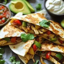 Schmackhafte Chicken Fajita Quesadillas Rezept