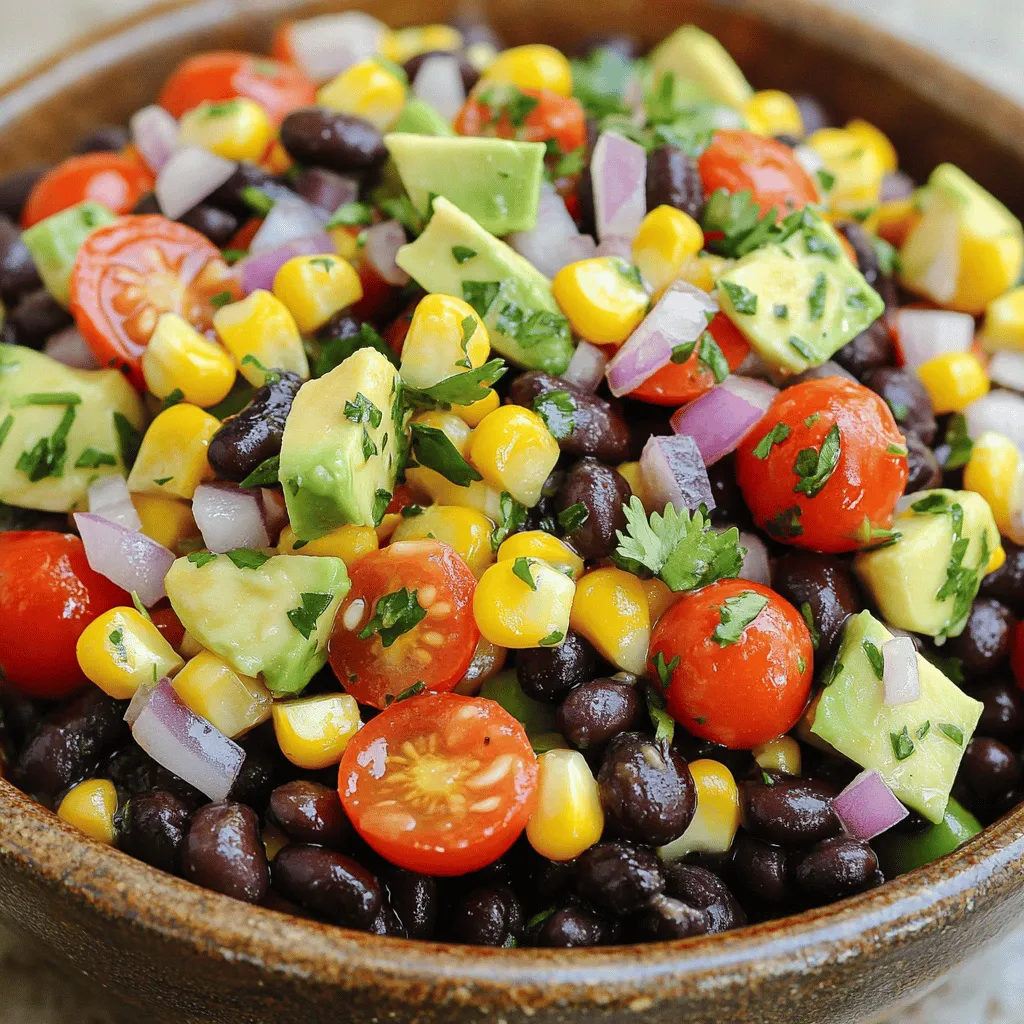 Für eine schmackhafte Black Bean Corn Salsa brauchst du: - 1 Dose (15 oz) schwarze Bohnen, abgetropft und gespült - 1 Tasse Maiskörner (frisch, gefroren oder aus der Dose, abgetropft) - 1 rote Paprika, fein gehackt - ½ rote Zwiebel, fein gehackt - 1 Jalapeño, entkernt und fein gehackt - 1 Tasse Kirschtomaten, halbiert - 1 Avocado, gewürfelt - Saft von 2 Limetten - 2 Esslöffel Olivenöl - 1 Teelöffel Kreuzkümmel - 1 Teelöffel Knoblauchpulver - Salz und Pfeffer nach Geschmack - Frischer Koriander zur Garnierung Frische Zutaten bringen mehr Geschmack. Frische Bohnen und Mais sind toll, bieten aber etwas mehr Aufwand. Konservierte Produkte sind praktisch und schnell. Sie sind eine gute Wahl, wenn du wenig Zeit hast. Achte darauf, die Bohnen gut abzuspülen. So reduzierst du den Salzzusatz. Du kannst die Salsa an deinen Geschmack anpassen. Möchtest du etwas mehr Schärfe? Füge mehr Jalapeños hinzu! Bist du ein Koriander-Fan? Nimm mehr frischen Koriander für den Geschmack. Du kannst auch andere Zutaten versuchen, wie Mango oder Papaya, um eine fruchtige Note zu bekommen. Wenn du die Avocado weglässt, bleibt die Salsa länger frisch. Für eine cremige Variante kannst du auch etwas Guacamole einrühren. Um eine köstliche Black Bean Corn Salsa zuzubereiten, starten Sie mit einer großen Rührschüssel. Geben Sie die abgetropften und gesäuberten schwarzen Bohnen hinein. Fügen Sie auch die Maiskörner, die fein gehackte rote Paprika und die rote Zwiebel hinzu. Mischen Sie alles vorsichtig, damit die Zutaten gleichmäßig verteilt sind. Als Nächstes nehmen Sie eine Jalapeño. Entkernen Sie sie und hacken Sie sie fein. Fügen Sie die Jalapeño zur Mischung in der Schüssel hinzu. Jetzt kommen die halbierten Kirschtomaten und die gewürfelte Avocado dazu. Vermengen Sie alles behutsam. Achten Sie darauf, die Avocado nicht zu zerdrücken. In einer separaten kleinen Schüssel verquirlen Sie den Saft von zwei Limetten, das Olivenöl, den Kreuzkümmel und das Knoblauchpulver. Fügen Sie Salz und Pfeffer nach Geschmack hinzu. Gießen Sie die Marinade über die Salsa-Mischung. Wenden Sie alles vorsichtig, bis die Salsa gut vermischt ist. Achten Sie darauf, die Zutaten sanft zu mischen. So bleibt die Avocado fest und gibt der Salsa eine schöne Textur. Wenn Sie die Salsa zu stark rühren, kann die Avocado zerdrückt werden. Nutzen Sie einen großen Löffel oder eine Gabel, um die Zutaten vorsichtig zu kombinieren. Dies verhindert, dass die Salsa matschig wird. Nach dem Mischen lassen Sie die Salsa etwa 15-20 Minuten bei Zimmertemperatur ruhen. Diese Ruhezeit ist wichtig. Sie ermöglicht, dass sich die Aromen gut vermischen. Die Zutaten ziehen aneinander und entwickeln einen volleren Geschmack. Vor dem Servieren probieren Sie die Salsa und passen die Gewürze nach Bedarf an. Genießen Sie die frische und lebendige Kombination! Um die perfekte Konsistenz für Ihre Black Bean Corn Salsa zu erreichen, mischen Sie die Zutaten sanft. Zu viel Rühren kann die Avocado zerdrücken. Halten Sie die Bohnen und den Mais ganz. So bleibt die Salsa knackig und frisch. Eine gute Mischung sorgt für ein harmonisches Geschmackserlebnis. Lassen Sie die Salsa auch etwas ruhen, damit sich die Aromen gut verbinden. Ein häufiger Fehler ist, die Zutaten nicht gut vorzubereiten. Schneiden Sie alles gleichmäßig, damit es gut aussieht und schmeckt. Verwenden Sie frische Zutaten, wann immer es möglich ist. Ein weiterer Fehler ist, die Salsa zu salzig zu machen. Fangen Sie mit wenig Salz an und passen Sie es an. Zu viel Limettensaft kann die Salsa auch überwältigen. Beginnen Sie mit weniger und fügen Sie mehr nach Geschmack hinzu. Servieren Sie Ihre Black Bean Corn Salsa in einer großen, bunten Schüssel. Das zieht die Augen an! Nutzen Sie frische Kräuter wie Koriander zur Garnierung. Das gibt Farbe und Geschmack. Setzen Sie die Salsa neben knusprige Tortilla-Chips. So hat jeder Spaß beim Eintauchen. Sie können die Salsa auch als Beilage zu gegrilltem Fleisch oder Fisch verwenden. Für mehr Abwechslung können Sie sie zu Tacos oder Burritos servieren. Diese Ideen machen Ihre Salsa zu einem echten Hit! {{image_4}} Um Ihre Black Bean Corn Salsa schärfer zu machen, fügen Sie mehr Jalapeños hinzu. Sie können auch andere scharfe Paprika verwenden. Eine feingehackte Habanero-Paprika bringt einen tollen Kick. Denken Sie daran, die Kerne zu entfernen, um die Schärfe zu kontrollieren. Wenn Sie mehr Geschmack wollen, probieren Sie auch einen Spritzer scharfe Soße. Diese Salsa ist von Natur aus vegan und glutenfrei. Alle Zutaten sind pflanzlich und passen gut zusammen. Achten Sie nur darauf, dass die Tortilla-Chips, die Sie verwenden, glutenfrei sind. Einige Marken bieten tolle Optionen ohne Gluten. Dies macht die Salsa perfekt für alle, die eine gesunde Ernährung suchen. Für eine cremigere Salsa können Sie mehr Avocado hinzufügen. Sie können die Avocado auch pürieren und darunter mischen. Eine andere Option ist, Guacamole zu verwenden. Das bringt einen tollen Geschmack und eine schöne Textur. Diese Varianten machen die Salsa noch köstlicher. Wenn Sie Avocado mögen, probieren Sie es einfach aus! Die Lagerung von Black Bean Corn Salsa ist einfach. Verwenden Sie einen luftdichten Behälter. Achten Sie darauf, dass der Behälter sauber ist. So bleibt die Salsa frisch und lecker. Stellen Sie sicher, dass die Salsa gut abgekühlt ist, bevor Sie sie lagern. Im Kühlschrank hält die Salsa etwa 3 bis 5 Tage. Der Geschmack wird mit der Zeit besser. Achten Sie darauf, die Salsa nicht länger als eine Woche zu lassen. Wenn sie seltsam riecht oder anders aussieht, werfen Sie sie weg. Sicherheit geht vor! Falls Sie Reste haben, sind die Möglichkeiten groß. Verwenden Sie die Salsa als Auflage auf Tacos oder Burritos. Sie können sie auch in Salate mischen. Für ein schnelles Mittagessen fügen Sie sie zu einer Schüssel Reis hinzu. Seien Sie kreativ und nutzen Sie jeden Bissen! Wenn Sie eine größere Menge zubereiten, schauen Sie sich das Full Recipe an. Black Bean Corn Salsa hält sich gut im Kühlschrank. Sie bleibt frisch für etwa 3 bis 5 Tage. Achten Sie darauf, sie in einem luftdichten Behälter zu lagern. So bleibt der Geschmack und die Frische länger erhalten. Ja, Sie können die Salsa im Voraus zubereiten. Es ist sogar besser, sie einige Stunden vor dem Servieren zu machen. So können die Aromen gut durchziehen und sich verbinden. Stellen Sie sicher, dass Sie sie gut abdecken und im Kühlschrank aufbewahren. Es gibt viele tolle Beilagen zu dieser Salsa. Sie können Tortilla-Chips servieren, um eine knusprige Textur zu bieten. Auch gegrilltes Fleisch oder Fisch passt gut dazu. Eine frische Guacamole oder ein kleiner Salat sind ebenfalls gute Optionen. Ja, Sie können die Salsa einfrieren. Verwenden Sie einen luftdichten Behälter oder einen Gefrierbeutel. Achten Sie darauf, etwas Platz zu lassen, da sich die Salsa beim Einfrieren ausdehnt. Sie bleibt etwa 2 bis 3 Monate frisch im Gefrierschrank. Diese Anleitung hat alle wichtigen Infos für Black Bean Corn Salsa. Wir haben die Zutaten und deren Anpassungen besprochen. Die Schritt-für-Schritt-Anleitung zeigt dir die Zubereitung einfach auf. Tipps helfen, Fehler zu vermeiden und die perfekte Konsistenz zu erreichen. Variationen geben dir noch mehr Ideen. Die Aufbewahrungshints sorgen dafür, dass die Salsa frisch bleibt. Denke daran: Salsa ist vielseitig und macht jede Mahlzeit besser. Jetzt bist du bereit zu kochen und zu genießen!