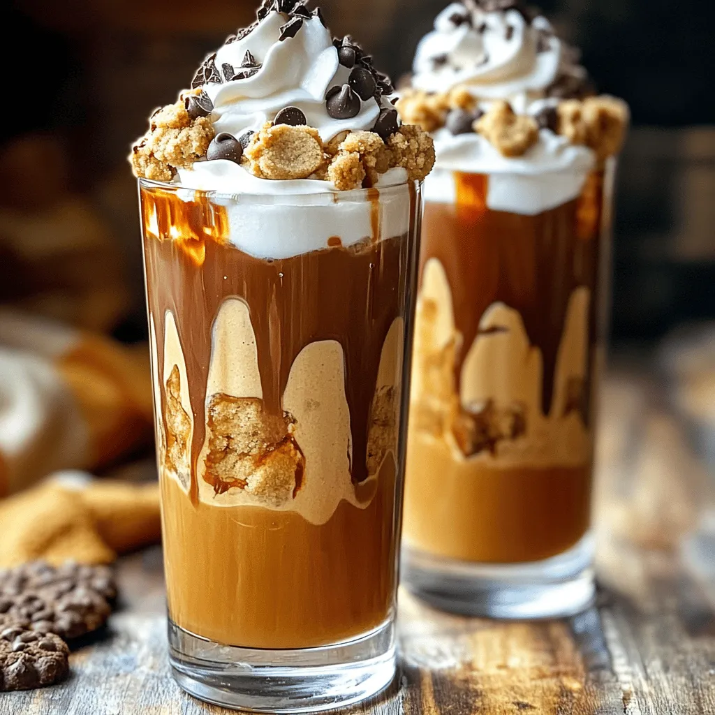 Für diesen leckeren Frappe brauchst du einige einfache Zutaten. Hier ist, was du benötigst: - 1 Tasse frisch gebrühter und abgekühlter Espresso - 1 Tasse Milch (wahlweise Kuhmilch oder pflanzliche Milch) - 1/2 Tasse Keks-Teig (entweder aus dem Geschäft oder hausgemacht, roh) - 2 Esslöffel Schokoladenstückchen - 2 Esslöffel gesüßte Kondensmilch (oder nach Geschmack mehr hinzufügen) - 1/2 Teelöffel Vanilleextrakt - 1 Tasse Eiswürfel - Schlagsahne zum Garnieren - Zerkleinerte Schokoladenkekse zur Dekoration Diese Zutaten sind einfach zu finden und machen das Rezept schnell umsetzbar. Wenn du eine pflanzliche Milch verwenden möchtest, gibt es viele Optionen. Du kannst Mandelmilch, Hafermilch oder Sojamilch wählen. Jede dieser Pflanzenmilchsorten hat ihren eigenen Geschmack. Mandelmilch gibt eine nussige Note, während Hafermilch die Mischung cremiger macht. Sojamilch hat einen neutralen Geschmack und passt gut dazu. Probiere aus, welche dir am besten gefällt. Du kannst Keks-Teig selbst machen oder kaufen. Rohes Keks-Teig aus dem Geschäft ist sehr praktisch. Wenn du selbst machen möchtest, kannst du verschiedene Sorten nutzen. Schokoladenkekse, Erdnussbutter oder sogar Haferflocken sind gute Optionen. Experimentiere mit verschiedenen Geschmäckern. Das macht deinen Frappe einzigartig und spannend. Für das vollständige Rezept schaue dir die Anleitung an. Zuerst brauchen wir frischen Espresso. Machen Sie eine Tasse Espresso und lassen Sie ihn abkühlen. Dies gibt dem Frappe eine schöne Kaffeebasis. Achten Sie darauf, dass der Kaffee nicht zu heiß ist, sonst schmelzen die Eiswürfel schnell. Nehmen Sie einen Mixer und fügen Sie alle Zutaten hinzu. Geben Sie den abgekühlten Espresso, die Milch, den Keks-Teig, die Schokoladenstückchen, die gesüßte Kondensmilch, den Vanilleextrakt und die Eiswürfel hinein. Mixen Sie alles bei hoher Geschwindigkeit. Mischen Sie, bis die Mischung glatt und cremig ist. Achten Sie darauf, dass der Keks-Teig gut eingearbeitet ist. Probieren Sie den Frappe nach dem Mischen. Finden Sie ihn zu wenig süß? Fügen Sie mehr gesüßte Kondensmilch hinzu. Mixen Sie erneut, um sicherzustellen, dass die Süße gut verteilt ist. Jeder mag es anders, also passen Sie es an Ihren Geschmack an. Probieren Sie unser [Full Recipe], um die besten Ergebnisse zu erzielen! Um die beste Konsistenz für deinen Espresso Cookie Dough Frappe zu erzielen, achte darauf, dass die Zutaten richtig gemischt sind. Beginne mit kaltem Espresso und kalter Milch. Das Eis ist wichtig, um das Getränk kühl und dick zu halten. Wenn der Frappe zu dick ist, füge mehr Milch hinzu. Ist er zu flüssig, einfach mehr Eiswürfel verwenden. Mixe alles gut, bis es cremig und gleichmäßig ist. Ein guter Frappe braucht ein tolles Topping. Du kannst Schlagsahne verwenden, um eine süße Note hinzuzufügen. Streue dann zerkleinerte Schokoladenkekse darüber. Das gibt einen schönen Crunch und sieht toll aus. Auch ein Schokoladensirup oder Karamellsirup passt gut. Sei kreativ! Dieser Frappe passt perfekt zu vielen Snacks. Probiere ihn mit frisch gebackenen Keksen oder Brownies. Sie ergänzen den Geschmack des Frappe. Auch ein Stück Schokoladentorte passt gut. Wenn du etwas Frisches magst, sind Obstplatten mit Beeren eine tolle Wahl. Sie bringen Farbe und Frische auf den Tisch. {{image_4}} Um eine vegane Version des Espresso Cookie Dough Frappe zu machen, tauschen wir die Milch aus. Statt der Milch verwenden Sie einfach pflanzliche Milch. Mandeln, Hafer oder Soja sind tolle Optionen. Sie können auch veganen Keks-Teig nutzen. Viele Marken bieten jetzt vegane Keks-Teig-Optionen an. So bleibt der Genuss erhalten, ohne tierische Produkte. Um den Frappe aufregender zu machen, können Sie verschiedene Zusätze und Aromen probieren. Zum Beispiel, fügen Sie einen Schuss Karamellsirup oder Schokoladensirup hinzu. Ein Hauch von Zimt bringt eine warme Note. Für einen extra Schub an Koffein, geben Sie einen Schuss Espresso hinzu. Wenn Sie es fruchtig mögen, ist ein Spritzer Vanille- oder Erdbeersirup eine gute Wahl. Diese kleinen Änderungen machen viel aus! Wenn Sie gesündere Optionen suchen, gibt es viele Möglichkeiten. Sie können Keks-Teig aus Kichererbsen oder Haferflocken machen. Diese sind reich an Ballaststoffen und Nährstoffen. Für Süßstoffe können Sie Honig oder Agavendicksaft verwenden. Diese sind oft gesünder als Zucker. Auch Stevia oder Erythrit sind gute Alternativen. So genießen Sie den Frappe ganz ohne schlechtes Gewissen! Um die Reste des Espresso Cookie Dough Frappe zu lagern, fülle sie in einen luftdichten Behälter. Stelle den Behälter in den Kühlschrank. Der Frappe bleibt so für bis zu zwei Tage frisch. Wenn du ihn erneut genießen möchtest, schüttle den Behälter gut vor dem Servieren. So vermischt sich alles wieder. Ja, du kannst den Frappe einfrieren. Fülle ihn in einen gefrierfesten Behälter und lasse etwas Platz oben, da die Mischung beim Einfrieren expandiert. Du kannst den Frappe bis zu einem Monat einfrieren. Um ihn zu genießen, lasse ihn im Kühlschrank auftauen. Rühre ihn gut durch, bevor du ihn servierst. Um Zeit zu sparen, kannst du die Zutaten im Voraus vorbereiten. Bereite den Espresso und den Keks-Teig vor und lagere sie getrennt im Kühlschrank. Am Tag, an dem du den Frappe machen möchtest, mische einfach alles im Mixer. So hast du schnell einen köstlichen Frappe, ohne viel Aufwand. Ein Frappe ist ein kaltes Kaffeegetränk. Es enthält oft Espresso und Milch. Ein Smoothie hingegen ist eine Mischung aus Obst, Gemüse und manchmal Joghurt oder Milch. Frappe sind meist süßer und cremiger. Sie sind ein Genuss für Kaffeeliebhaber. Smoothies sind gesünder und voller Vitamine. Beide sind lecker, aber sie unterscheiden sich stark in der Basis. Du kannst Frappe mit Keks-Teig in Cafés finden, die kreative Getränke anbieten. Einige Eiscafés haben auch diese Spezialität. Überprüfe die Speisekarte gut oder frage das Personal. Manchmal bieten sie saisonale oder spezielle Varianten an. Wenn du Lust auf einen Espresso Cookie Dough Frappe hast, mache ihn einfach selbst. So kannst du die Zutaten nach deinem Geschmack anpassen. Der Espresso Cookie Dough Frappe enthält Koffein. Daher ist er nicht ideal für kleine Kinder. Du kannst jedoch eine koffeinfreie Version machen. Verwende einfach entkoffeinierten Kaffee oder Milch als Basis. Der Keks-Teig ist für Kinder sicher, solange er aus rohem, essbarem Teig besteht. Achte darauf, dass die Zutaten für Kinder geeignet sind. So kannst du einen leckeren Frappe für die ganze Familie schaffen. Der Espresso Cookie Dough Frappe ist ein köstlicher Genuss, der leicht zuzubereiten ist. Wir haben die Hauptzutaten, Optionen für pflanzliche Milch und Variationen des Keks-Teigs besprochen. Die Schritt-für-Schritt-Anleitung hilft Ihnen, den perfekten Frappe zu machen. Tipps zur Konsistenz und zum Topping runden das Erlebnis ab. Denken Sie daran, dass dieser Frappe auch in gesünderen Varianten erhältlich ist. Experimentieren Sie und finden Sie Ihre Lieblingsversion!