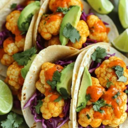 Buffalo Cauliflower Tacos Einfach und Geschmackvoll