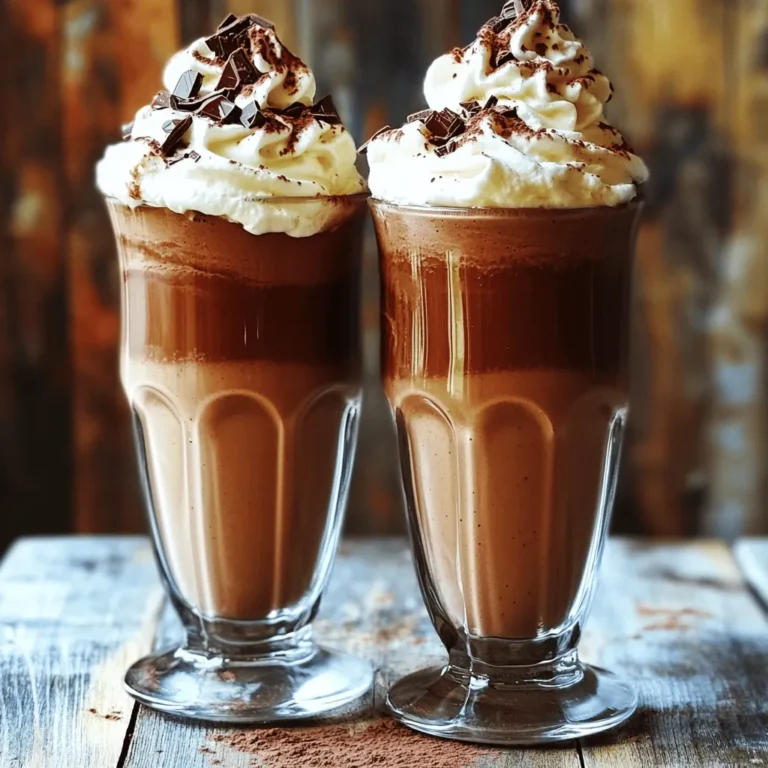 - Reife gefrorene Bananen - Nutella - Milch (tierisch oder pflanzlich) Für deinen Nutella-Bananen-Shake sind die Hauptzutaten sehr wichtig. Reife gefrorene Bananen geben dem Shake eine cremige Textur und natürliche Süße. Nutella bringt den schokoladigen Geschmack, den wir alle lieben. Die Milch, ob tierisch oder pflanzlich, sorgt dafür, dass der Shake schön flüssig wird und leicht trinkbar bleibt. - Griechischer Joghurt - Honig oder Ahornsirup - Schlagsahne zur Garnierung - Schokoladenspäne oder Kakaopulver Zusätzliche Zutaten machen den Shake noch besser. Griechischer Joghurt fügt Frische hinzu und macht ihn noch cremiger. Honig oder Ahornsirup kann die Süße nach deinem Geschmack anpassen. Schlagsahne oben drauf macht den Shake besonders festlich. Schließlich kannst du mit Schokoladenspänen oder Kakaopulver dekorieren. Diese kleinen Extras machen den Shake nicht nur lecker, sondern auch schön anzusehen. Wenn du das vollständige Rezept und die genauen Mengen haben möchtest, schau dir die [Full Recipe] an. Zuerst schälen Sie die gefrorenen Bananen. Brechen Sie sie in grobe Stücke. Dies macht das Mixen leichter. Stellen Sie alle anderen Zutaten bereit. Sie brauchen Nutella, Milch und griechischen Joghurt. Denken Sie daran, Honig oder Ahornsirup bereitzuhalten. Diese sind optional, aber sehr lecker. Geben Sie jetzt alle Zutaten in den Mixer. Das sind die Bananenstücke, Nutella, Milch und Joghurt. Wenn Sie es süßer mögen, fügen Sie Honig oder Ahornsirup hinzu. Mixen Sie alles gut durch. Lassen Sie den Mixer so lange laufen, bis alles glatt ist. Prüfen Sie die Konsistenz. Wenn der Shake zu dick ist, fügen Sie mehr Milch hinzu. So wird er schön cremig. Gießen Sie den Shake gleichmäßig in hohe Gläser. Das sieht toll aus! Sie können den Shake jetzt dekorieren. Verwenden Sie dafür Schlagsahne. Streuen Sie Schokoladenspäne oder Kakaopulver darauf. So wird Ihr Nutella-Bananen-Shake noch leckerer und sieht super aus. Für das vollständige Rezept schauen Sie sich die [Full Recipe] an. Um die perfekte Konsistenz für deinen Nutella Banana Shake zu erreichen, ist es wichtig, die Milch nach Bedarf hinzuzufügen. Wenn dein Shake zu dick ist, gib einfach mehr Milch dazu. So wird er schön cremig. Wenn du einen intensiveren Schokoladengeschmack möchtest, füge mehr Nutella hinzu. Das gibt deinem Shake einen reichhaltigen, schokoladigen Kick! Die Süße kann leicht angepasst werden. Du kannst Honig oder Ahornsirup verwenden, wenn du es süßer magst. Das gibt dem Shake eine besondere Note. Auch die Wahl des Joghurts kann die Süße beeinflussen. Probiere verschiedene Joghurtvarianten aus, wie natur oder vanille, um den Geschmack zu variieren. So findest du die perfekte Balance für deinen Geschmack! {{image_4}} Für eine vegane Version des Nutella-Bananen-Shakes kannst du pflanzliche Milch und Joghurt verwenden. Mandeldrink oder Hafermilch sind tolle Alternativen. Sie geben dem Shake eine cremige Textur. Verwende einen pflanzlichen Joghurt ohne Zucker. So bleibt dein Shake rein pflanzlich und lecker. Um mehr Geschmack hinzuzufügen, probiere Erdnussbutter oder Kokosnuss. Erdnussbutter sorgt für eine nussige Note. Kokosnuss gibt eine süße und tropische Frische. Du kannst auch mit verschiedenen Früchten experimentieren. Himbeeren oder Erdbeeren passen gut. Sie bringen eine fruchtige Säure, die den süßen Geschmack ausgleicht. Um deinen Nutella-Bananen-Shake schnell zu machen, kannst du die Zutaten im Voraus vorbereiten. Du kannst die gefrorenen Bananen in Stücke schneiden und in einem Beutel im Gefrierfach lagern. Auch Nutella und Joghurt kannst du bereitstellen. So sparst du Zeit, wenn du Hunger auf einen Shake hast. Halte die Milch ebenfalls bereit, damit du sie schnell hinzufügen kannst. Wenn du den Shake gemacht hast, kannst du ihn im Kühlschrank aufbewahren. Er bleibt dort frisch für bis zu zwei Tage. Achte darauf, den Shake in einem gut verschlossenen Behälter zu lagern. So behält er seinen Geschmack und seine Konsistenz. Nach etwa 24 Stunden kann der Shake etwas dicker werden. Füge einfach ein wenig Milch hinzu, bevor du ihn trinkst. Du kannst den Nutella-Bananen-Shake bis zu 24 Stunden im Kühlschrank aufbewahren. Nach dieser Zeit kann er seine Frische verlieren. Achte darauf, ihn in einem gut verschlossenen Behälter zu lagern. So bleibt er länger frisch und lecker. Vor dem Trinken solltest du ihn gut schütteln oder umrühren. Ja, du kannst frische Bananen verwenden, aber es gibt Unterschiede. Gefrorene Bananen machen den Shake cremiger und kühler. Frische Bananen geben eine andere Textur. Wenn du frische Bananen nutzt, füge ein paar Eiswürfel hinzu. So erhältst du eine ähnliche Kühle und Cremigkeit wie mit gefrorenen Bananen. Der Nutella-Bananen-Shake hat einige gesunde Komponenten, aber auch Zucker. Bananen sind reich an Vitaminen und Ballaststoffen. Griechischer Joghurt bietet Eiweiß und Probiotika. Nutella hat Zucker und Fett, also genieße ihn in Maßen. Du kannst auch gesunde Alternativen nutzen, wie einen ungesüßten Joghurt oder weniger Nutella. Das macht den Shake nahrhafter und leichter. Dieser Artikel hat dir gezeigt, wie man einen leckeren Nutella-Bananen-Shake zubereitet. Du hast die Haupt- und zusätzliche Zutaten kennengelernt. Wir haben auch die Schritte zum Mixen, Servieren und Tipps zur Anpassung der Konsistenz behandelt. Variationen und Lagerungshinweise helfen dir, das Beste aus deinem Shake herauszuholen. Probiere verschiedene Zutaten aus, um deinen perfekten Shake zu finden! Denk daran, dass das Experimentieren Spaß macht und du sicher deine Favoriten entdeckst.