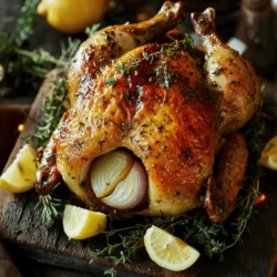 Knoblauch-Kräuter-Rösthähnchen Lecker und Einfach