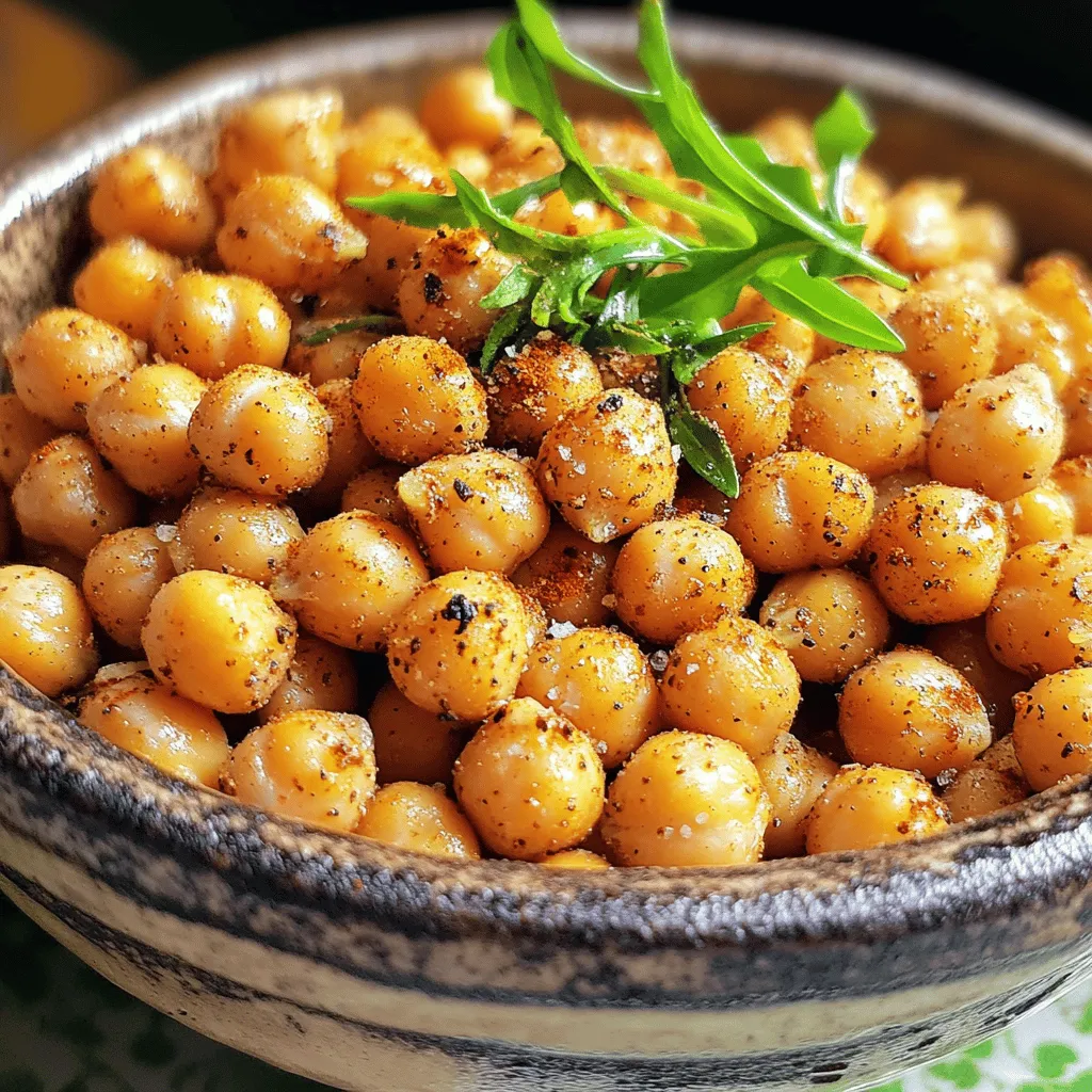 - 1 Dose (425 g) Kichererbsen - 1 Esslöffel Olivenöl Ich liebe, wie einfach es ist, diese Kichererbsen zu machen. Du brauchst nur eine Dose Kichererbsen und etwas Olivenöl. Die Kichererbsen bringen eine tolle Textur und einen milden Geschmack mit. Das Olivenöl hilft, die Gewürze zu verteilen und macht sie schön knusprig. - Knoblauchpulver, geräuchertes Paprikapulver, Kreuzkümmel - Salz, schwarzer Pfeffer, Cayennepfeffer (optional) Die Gewürze sind das Geheimnis für den Geschmack. Knoblauchpulver gibt Würze. Geräuchertes Paprikapulver fügt eine rauchige Note hinzu. Kreuzkümmel bringt eine warme, erdige Tiefe. Salz und Pfeffer sind wichtig für den Geschmack. Wenn du es schärfer magst, füge etwas Cayennepfeffer hinzu. Du kannst mit den Gewürzen spielen, um deinen eigenen Mix zu finden. Wenn du mehr über die einzelnen Gewürze erfahren möchtest, schau dir die [Full Recipe] an. Zuerst spülst du die Kichererbsen ab. Nimm eine Dose Kichererbsen und öffne sie. Gieße das Wasser ab und spüle die Kichererbsen gut unter kaltem Wasser. Dann lasse sie in einem Sieb abtropfen. Um die beste Knusprigkeit zu erzielen, trockne die Kichererbsen gründlich. Lege sie auf ein sauberes Geschirrtuch und tupfe sie vorsichtig ab. Je trockener sie sind, desto knuspriger werden sie. Jetzt kommt der spannende Teil: die Gewürze! Nimm eine große Schüssel und füge die Kichererbsen hinzu. Gib einen Esslöffel Olivenöl dazu. Dann füge das Knoblauchpulver, das geräucherte Paprikapulver, den Kreuzkümmel, das Salz, den schwarzen Pfeffer und den Cayennepfeffer hinzu. Vermenge alles gut mit einem Löffel oder deinen Händen. Achte darauf, dass jede Kichererbse gleichmäßig mit den Gewürzen bedeckt ist. So bekommt jede Bohne den vollen Geschmack. Jetzt kommt die Heißluftfritteuse ins Spiel! Heize sie auf 200°C vor. Wenn die Fritteuse heiß ist, gib die Kichererbsen in den Korb. Verteile sie gleichmäßig in einer Schicht. Frittiere die Kichererbsen für 12 bis 15 Minuten. Halte nach der Hälfte der Zeit an und schüttle den Korb. So werden die Kichererbsen gleichmäßig knusprig. Am Ende sollten sie goldbraun und knusprig sein. Lass sie kurz abkühlen, bevor du sie servierst. Diese einfachen Schritte führen zu krossen Kichererbsen, die du als Snack oder Topping genießen kannst. Für das vollständige Rezept schau dir die [Full Recipe] an. Um die besten krossen Kichererbsen zu machen, sind einige Schritte wichtig. Zuerst musst du die Kichererbsen gut abtrocknen. Nach dem Abspülen, gib sie auf ein sauberes Geschirrtuch. Klopfe vorsichtig, um das Wasser zu entfernen. Je trockener sie sind, desto knuspriger werden sie. Die richtige Temperatur ist ebenfalls entscheidend. Stelle deine Heißluftfritteuse auf 200°C ein. Diese hohe Temperatur hilft, die Kichererbsen goldbraun zu machen. Frittiere sie für 12 bis 15 Minuten. Schüttle den Korb zur Hälfte der Zeit. So werden sie gleichmäßig knusprig. Krosse Kichererbsen sind vielseitig. Du kannst sie als Snack genießen. Sie sind perfekt für einen Filmabend oder eine Party. Sie geben auch Salaten und Bowls einen tollen Crunch. Kombiniere die Kichererbsen mit Dips oder Saucen. Hummus oder Joghurt-Dips passen gut. Du kannst auch einen scharfen Dip wählen. So hast du viele Möglichkeiten. Für das vollständige Rezept, schau dir [Full Recipe] an! {{image_4}} Wenn du deine krossen Kichererbsen noch spannender machen möchtest, probiere verschiedene Gewürze aus. Du kannst zum Beispiel italienische Kräuter wie Oregano und Basilikum verwenden. Diese geben deinen Kichererbsen einen frischen Geschmack. Für einen asiatischen Touch füge etwas Sojasauce und Ingwer hinzu. Auch bei den Ölen kannst du kreativ sein. Nussöl oder Avocadoöl bringen neue Aromen. Sie unterstützen die Knusprigkeit und verleihen einen besonderen Geschmack. Achte darauf, dass du die Menge an Öl anpasst, damit deine Kichererbsen nicht zu fettig werden. Kichererbsen sind nicht nur ein Snack. Du kannst sie auch in Salaten oder Bowls verwenden. Gebe sie einfach zu deinem Lieblingssalat. Sie machen jede Mahlzeit nahrhafter und leckerer. In einer Schüssel mit Quinoa, Gemüse und einer leichten Vinaigrette sind sie der Hit. Du kannst sie auch in eine Buddha-Bowl integrieren. Zusammen mit frischem Gemüse und einer leckeren Sauce ergeben sie eine perfekte Mahlzeit. Mit diesen einfachen Anpassungen kannst du das Beste aus deinen krossen Kichererbsen herausholen. Sie bleiben ein toller Snack und werden zur Hauptspeise! Nach dem Frittieren lasse die Kichererbsen kurz abkühlen. Wenn sie noch warm sind, sind sie knusprig. Du solltest sie dann in einen luftdichten Behälter geben. So bleiben sie frisch und knusprig. Achte darauf, dass der Behälter gut verschlossen ist. Krosse Kichererbsen halten sich etwa drei bis fünf Tage. Wenn du sie wieder aufwärmen möchtest, verwende die Heißluftfritteuse oder den Ofen. Stelle die Temperatur auf 180 °C ein und erwärme sie für etwa 5-7 Minuten. So bleiben sie schön knusprig. Vermeide die Mikrowelle, denn sie macht sie weich. Die Kichererbsen brauchen etwa 12 bis 15 Minuten in der Heißluftfritteuse. Ich empfehle, nach 6 Minuten den Korb zu schütteln. So garen sie gleichmäßig und werden schön knusprig. Überwache die Kichererbsen. Die genaue Zeit kann je nach Modell variieren. Achte darauf, dass sie goldbraun und knusprig sind. Ja, du kannst die Kichererbsen auch im Ofen zubereiten. Die Garzeit im Ofen beträgt etwa 25 bis 30 Minuten. Stelle die Temperatur auf 200°C ein. Die Kichererbsen sollten auch hier regelmäßig gewendet werden. Im Vergleich zur Heißluftfritteuse dauert es etwas länger, aber sie können trotzdem sehr knusprig werden. Wenn die Kichererbsen nicht knusprig sind, gibt es einige Dinge, die du prüfen kannst. Stelle sicher, dass sie gut abgetrocknet sind. Feuchtigkeit kann die Knusprigkeit beeinträchtigen. Du kannst auch die Temperatur erhöhen oder die Garzeit verlängern. Manchmal hilft es, die Kichererbsen in einer einzigen Schicht zu garen. So erreichen sie die beste Textur. Krosse Kichererbsen sind einfach zuzubereiten und vielseitig einsetzbar. Du hast gelernt, wie man sie perfekt würzt und knusprig frittiert. Tipps zur Lagerung sichern ihren Geschmack länger. Experimentiere mit verschiedenen Gewürzen und Ölen für neue Varianten. Ob als Snack oder in einer Bowl, Kichererbsen sind lecker und gesund. Nutze diese Anleitung, um deine nächsten Gerichte aufzuwerten. Viel Spaß beim Ausprobieren!