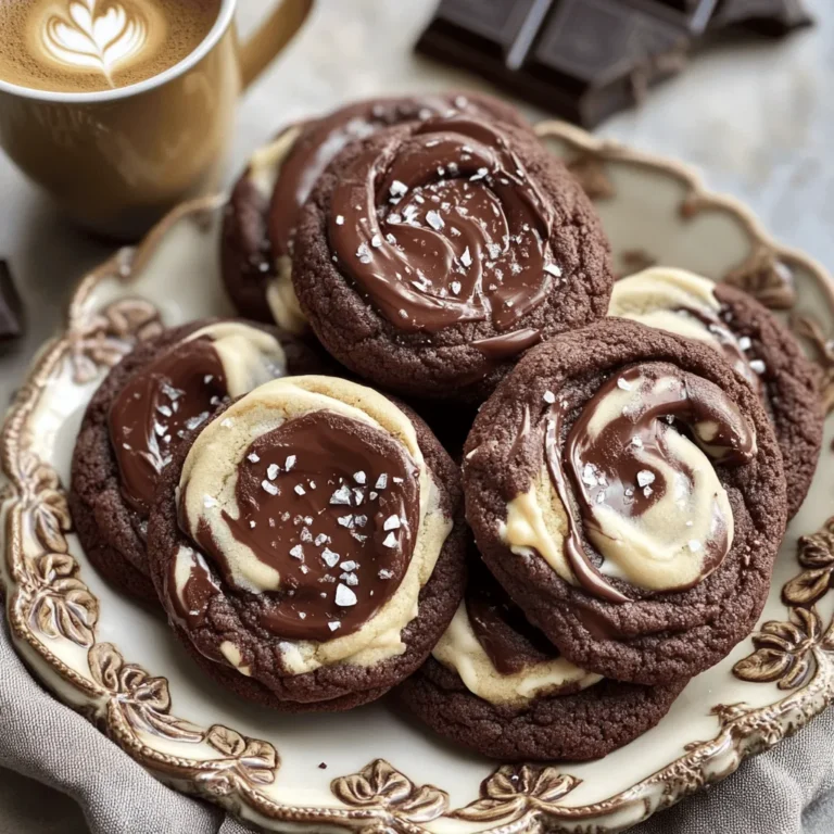 Um die perfekten Double Chocolate Mocha Cookies zu backen, benötigst du folgende Hauptzutaten: - 1 Tasse Weizenmehl - 1/2 Tasse ungesüßtes Kakaopulver - 1/2 Teelöffel Backpulver - 1/4 Teelöffel Salz - 1/2 Tasse ungesalzene Butter, weich - 1 Tasse brauner Zucker, gepresst - 1/4 Tasse Kristallzucker - 1 großes Ei - 1 Teelöffel Vanilleextrakt - 1 Esslöffel gebrühter Espresso (oder starker Kaffee) - 1 Tasse semi-süße Schokoladenstückchen - 1/2 Tasse weiße Schokoladenstückchen - Meersalz zum Bestreuen (optional) Diese Zutaten sorgen für einen reichen, schokoladigen Geschmack. Der Espresso bringt die Aromen wirklich zur Geltung. Du kannst die Kekse noch interessanter machen, indem du einige optionale Zutaten hinzufügst: - 1/2 Tasse gehackte Nüsse (z.B. Walnüsse oder Mandeln) - 1/4 Teelöffel Zimt für einen warmen, würzigen Geschmack - Eine Prise Chili-Pulver, wenn du es scharf magst Diese Zutaten geben den Keksen einen einzigartigen Touch. Probiere verschiedene Kombinationen aus, um deine Lieblingsversion zu finden. Achte darauf, die richtigen Materialien zu verwenden, um die besten Ergebnisse zu erzielen. - Verwende frische Zutaten. Alte oder abgelaufene Zutaten können den Geschmack beeinträchtigen. - Eine digitale Küchenwaage hilft dir, das Mehl und die Zucker genau zu messen. - Ein hochwertiger Mixer macht das Mischen der Zutaten einfacher und sorgt für eine gleichmäßige Konsistenz. Wenn du diese Tipps befolgst, wirst du sicher köstliche Double Chocolate Mocha Cookies backen. Für das vollständige Rezept schaue dir den Abschnitt "Full Recipe" an. Zuerst heize deinen Ofen auf 175°C vor. Lege ein Backblech mit Backpapier aus. Nimm eine mittelgroße Schüssel und vermische das Weizenmehl, Kakaopulver, Backpulver und Salz gut. Diese Mischung bleibt beiseite. In einer großen Schüssel schlägst du die weiche Butter zusammen mit dem braunen Zucker und dem Kristallzucker. Mische, bis die Mischung hell und fluffig ist. Füge dann das Ei, den Vanilleextrakt und den gebrühten Espresso hinzu. Rühre alles gut um. Nun gibst du die trockenen Zutaten nach und nach in die feuchte Mischung. Rühre leicht, bis alles gut verbunden ist. Zum Schluss hebe die semi-süßen und weißen Schokoladenstückchen vorsichtig unter. Mit einem Kekslöffel oder Esslöffel portionierst du den Teig auf das Backblech. Achte darauf, dass genug Platz zwischen den Keksen bleibt. Falls du magst, streue eine Prise Meersalz auf jeden Keks. Backe die Kekse 10 bis 12 Minuten im vorgeheizten Ofen. Die Ränder sollten fest sein, während die Mitte noch weich bleibt. Sobald die Kekse fertig sind, nimm sie aus dem Ofen. Lass sie fünf Minuten auf dem Blech abkühlen. Danach legst du sie auf ein Kuchengitter zum vollständigen Abkühlen. Für die Präsentation arrangiere die Kekse auf einem schönen Teller. Bestäube sie leicht mit Puderzucker. Serviere sie mit einer kleinen Tasse Espresso. Die Kombination ist einfach köstlich! Ein häufiger Fehler ist, die Kekse zu lange zu backen. Achte darauf, dass die Ränder fest sind, aber die Mitte weich bleibt. So bleiben sie saftig. Ein weiterer Fehler ist, die Zutaten nicht richtig zu messen. Verwende eine Küchenwaage für genaues Messen. Das sorgt für gleichmäßige Kekse. Auch das Vermischen der Zutaten ist wichtig. Vermenge die trockenen und feuchten Zutaten nur bis sie gerade verbunden sind. So bleiben die Kekse zart. Um die Textur zu ändern, kannst du weniger Mehl verwenden. Das macht die Kekse weicher. Für mehr Schokoladengeschmack füge zusätzliche Schokoladenstückchen hinzu. Du kannst auch Nüsse oder getrocknete Früchte einmischen. Das gibt den Keksen eine interessante Note. Wenn du es gerne süßer magst, erhöhe die Menge an Zucker. Achte aber darauf, die Balance zu halten. Serviere die Kekse warm mit einem Glas kalter Milch. Du kannst sie auch mit einer Tasse Kaffee genießen. Das passt perfekt zum Mokka-Geschmack. Stelle die Kekse auf einen schönen Teller und bestäube sie mit Puderzucker. Das macht sie noch ansprechender. Für einen besonderen Touch serviere sie mit einer kleinen Tasse Espresso. Diese Kombination wird deine Gäste beeindrucken. Für das komplette Rezept, schau dir bitte die Full Recipe an. {{image_4}} Wenn du glutenfreie Cookies backen möchtest, gibt es einfache Optionen. Ersetze das Weizenmehl durch glutenfreies Mehl. Achte darauf, eine Mischung zu wählen, die für Backen geeignet ist. Oft gibt es spezielle glutenfreie Mehlmischungen im Handel. Diese enthalten oft auch Bindemittel wie Xanthan. So bekommst du eine gute Textur. Du kannst die restlichen Zutaten gleich verwenden. Der Geschmack bleibt lecker! Für vegane Double Chocolate Mocha Cookies gibt es tolle Alternativen. Ersetze die Butter durch vegane Margarine oder Kokosöl. Du kannst auch Apfelmus oder einen Bananenpüree verwenden, um die Feuchtigkeit zu halten. Anstelle des Eis nimmst du einfach einen „Chia-Ei“. Mische einen Esslöffel Chiasamen mit drei Esslöffeln Wasser. Lass es kurz quellen. Ein weiterer Tipp ist, die Schokoladenstückchen durch vegane Schokolade zu ersetzen. Du kannst die Double Chocolate Mocha Cookies einfach anpassen. Füge Nüsse wie Walnüsse oder Mandeln hinzu, um Crunch zu bekommen. Wenn du es fruchtig magst, probiere getrocknete Kirschen oder Cranberries. Für einen besonderen Kick kannst du auch eine Prise Zimt oder Chili hinzufügen. Diese kleinen Anpassungen machen die Kekse einzigartig. Experimentiere mit verschiedenen Zutaten und finde deinen Favoriten. Um die Double Chocolate Mocha Cookies frisch zu halten, ist die Lagerung wichtig. Lass die Kekse zuerst vollständig abkühlen. Danach lege sie in eine luftdichte Box. Du kannst auch ein Stück Brot hinzufügen. Das hält die Kekse weich. Halte die Box an einem kühlen Ort, fern von direkter Sonne. Diese Kekse bleiben bis zu einer Woche frisch. Wenn du sie länger aufbewahren möchtest, kannst du sie einfrieren. Achte darauf, sie gut zu verpacken. Double Chocolate Mocha Cookies können bis zu drei Monate im Gefrierfach bleiben. So bleibt der leckere Geschmack erhalten. Um die Kekse einzufrieren, lege sie einzeln auf ein Backblech. Friere sie für etwa eine Stunde ein. Danach kannst du die Kekse in einen Gefrierbeutel legen. Vergiss nicht, das Datum darauf zu schreiben. Wenn du sie genießen möchtest, lass sie einfach bei Raumtemperatur auftauen oder erwärme sie kurz im Ofen. So schmecken sie fast wie frisch gebacken. Wenn du nach dem Rezept suchst, findest du die vollständige Anleitung unter Full Recipe. Um die Kekse weicher zu machen, sind ein paar Tricks hilfreich. Verwende weniger Kakaopulver. Das reduziert die Trockenheit. Außerdem kannst du etwas mehr Butter hinzufügen. Das sorgt für mehr Feuchtigkeit. Eine andere Möglichkeit ist, die Backzeit zu verkürzen. Backe die Kekse nur bis die Ränder fest sind. Die Mitte darf weich und leicht glänzend bleiben. So bleiben sie saftig. Ja, du kannst verschiedene Schokoladensorten nutzen. Dunkle Schokolade gibt den Keksen einen intensiveren Geschmack. Weiße Schokolade macht die Kekse süßer und cremiger. Du kannst auch Milchschokolade verwenden. Experimentiere mit verschiedenen Kombinationen. Das macht jeden Biss spannend. Denk daran, die Menge der Schokolade anzupassen, damit die Kekse nicht zu süß werden. Wenn du keinen Espresso hast, kannst du starken Kaffee verwenden. Er gibt einen ähnlichen Geschmack. Du kannst auch Kaffeepulver in heißem Wasser auflösen. Das ist eine gute Alternative. Weitere Optionen sind entkoffeinierter Kaffee oder sogar Kakaopulver. Wenn du keinen Kaffee magst, lasse ihn einfach weg. Die Kekse schmecken auch ohne Kaffee lecker. Die Schokolade bleibt der Hauptgeschmack. Denke daran, für das vollständige Rezept die Anleitung zu befolgen. Zusammenfassend haben wir die Hauptzutaten für die Double Chocolate Mocha Cookies besprochen. Ich habe Tipps gegeben, wie man Fehler vermeiden und die Textur verbessern kann. Wir haben auch Variationen wie glutenfreie und vegane Optionen erwähnt. Schließlich gibt es nützliche Tipps zur Lagerung und Haltbarkeit der Kekse. Mit diesen Informationen bist du bereit, köstliche Kekse zu backen und zu genießen. Viel Spaß beim Ausprobieren der Rezepte und Variationen!