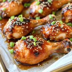 Baked Teriyaki Drumsticks Köstliches Rezept zum Nachmachen
