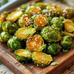 - 450 g Rosenkohl - 2 Esslöffel Olivenöl - 3 Esslöffel Honig - 2 Esslöffel Sriracha-Sauce - 1 Esslöffel Sojasauce - 2 Knoblauchzehen, fein gehackt - Salz und Pfeffer nach Geschmack - 1 Esslöffel Sesamsamen - Frühlingszwiebeln, in Scheiben geschnitten Die Hauptzutaten sind einfach zu finden. Rosenkohl bietet viele Nährstoffe. Er ist klein und grün. Olivenöl gibt Geschmack und hilft beim Rösten. Honig sorgt für die süße Note. Für die Gewürze und Saucen brauchen wir Sriracha. Das macht die Mischung scharf und spannend. Sojasauce bringt Umami in das Gericht. Knoblauch sorgt für einen starken Geschmack. Salz und Pfeffer runden alles ab. Die Garnierungen machen das Gericht schön. Sesamsamen fügen einen knusprigen Biss hinzu. Frühlingszwiebeln bringen Farbe und Frische. Für das vollständige Rezept sieh im Abschnitt "Full Recipe". - Heize den Ofen auf 200°C vor. - Nimm 450 g Rosenkohl, schneide die Enden ab und halbiere sie. - In einer kleinen Schüssel vermenge 3 Esslöffel Honig, 2 Esslöffel Sriracha-Sauce, 1 Esslöffel Sojasauce und 2 fein gehackte Knoblauchzehen. - Rühre die Zutaten gut um, bis die Glasur gleichmäßig aussieht. - Gieße die Glasur gleichmäßig über den vorbereiteten Rosenkohl. - Verteile die Rosenkohlhälften auf einem mit Backpapier belegten Backblech. - Würze sie mit Salz und Pfeffer nach Geschmack. - Röste die Rosenkohlhälften 20-25 Minuten im vorgeheizten Ofen, bis sie goldbraun sind. - Rühre den Rosenkohl einmal während des Garens um, um die Bräunung zu verbessern. Du kannst das vollständige Rezept für weitere Details und Tipps finden. Um die besten Röstergebnisse zu erzielen, wende die Rosenkohlhälften häufig während des Garens. Das Wenden sorgt dafür, dass sie gleichmäßig bräunen. So erhältst du eine knusprige Textur, die jeden Bissen lecker macht. Ich empfehle, sie nach der Hälfte der Garzeit einmal umzudrehen. Anpassungen sind wichtig, wenn du die Honig-Sriracha-Menge variierst. Wenn du es süßer magst, füge mehr Honig hinzu. Für mehr Schärfe kannst du die Sriracha-Sauce erhöhen. Du kannst auch andere Gewürze ausprobieren. Zum Beispiel schmecken geräucherter Paprika oder Kreuzkümmel gut zu den Rosenkohlhälften. Die perfekten Beilagen sind Reis oder Quinoa. Diese passen gut zu den süß-scharfen Aromen. Du kannst auch die Rosenkohlhäppchen mit zusätzlicher Sriracha-Sauce servieren. Eine kleine Schale neben dem Gericht bietet jedem Gast die Möglichkeit, die Schärfe nach Wunsch zu erhöhen. {{image_4}} Für eine vegane Variante kannst du Agavendicksaft statt Honig verwenden. Agavendicksaft ist süß, aber nicht zu stark. Er passt gut zu Sriracha. Du kannst auch verschiedene Gemüseoptionen ausprobieren. Zucchini oder Blumenkohl eignen sich gut. Diese Gemüse bringen eine andere Textur und Geschmack. Wenn du es schärfer magst, füge Chili-Flocken hinzu. Sie geben dem Gericht einen zusätzlichen Kick. Du kannst auch mit verschiedenen Saucen experimentieren. Probiere zum Beispiel eine BBQ-Soße oder scharfe Chilisauce. So kannst du die Aromen ganz nach deinem Geschmack anpassen. Im Herbst füge Nüsse oder getrocknete Früchte hinzu. Walnüsse oder Cranberries passen perfekt. Sie bringen eine süße Note und zusätzlich Crunch. Eine weitere Idee ist, Kürbiswürfel zu verwenden. Kürbis hat eine tolle Farbe und ergänzt den Geschmack des Rosenkohls. Diese Zutaten machen das Gericht noch herzhafter und leckerer. Rosenkohl bleibt frisch für etwa drei bis fünf Tage im Kühlschrank. Um die Frische zu bewahren, lege die Reste in einen luftdichten Behälter. Vor der Lagerung solltest du die Rosenkohlhälften gut abkühlen lassen. So vermeidest du, dass sie matschig werden. Wenn du restlichen Rosenkohl einfrieren möchtest, bereite ihn zuerst vor. Blanchiere die Hälften für zwei bis drei Minuten in kochendem Wasser. Danach lege sie in ein Eisbad, um den Garprozess zu stoppen. Trockne sie gut ab und verteile die Hälften auf einem Backblech. Dann friere sie ein, bevor du sie in einen Gefrierbeutel umfüllst. So bleibt die Textur beim späteren Erhitzen besser. Die besten Methoden zum Aufwärmen sind das Braten oder das Rösten im Ofen. Dies hilft, die Knusprigkeit zurückzubringen. Vermeide die Mikrowelle, da sie das Gemüse weich machen kann. Wenn du den Ofen nutzt, heize ihn auf 180°C vor und röste den Rosenkohl für etwa 10 Minuten. So bleibt er lecker und knackig. Die Zubereitung dauert etwa 10 Minuten. Das Rösten im Ofen benötigt 20 bis 25 Minuten. Insgesamt sind es also 35 Minuten, um dieses Gericht fertigzustellen. Ja, du kannst Rosenkohl im Voraus zubereiten. Bereite die Rosenkohlhälften und die Glasur vor. Lagere sie getrennt im Kühlschrank. So bleiben sie frisch. Mische sie dann vor dem Rösten zusammen. Ja, das Rezept ist für Kinder geeignet. Wenn du es milder magst, reduziere die Sriracha-Sauce. Du kannst auch weniger Honig verwenden. Es gibt viele Wege, um den Geschmack anzupassen. Das vollständige Rezept findest du im Abschnitt "Vollständiges Rezept" (Full Recipe). Dort sind alle Zutaten und Schritte aufgelistet. Diese Anleitung hat Ihnen gezeigt, wie Sie leckeren Honig-Sriracha-Rosenkohl zubereiten. Sie haben die Hauptzutaten, die Schritte und Tipps kennengelernt. Probieren Sie die verschiedenen Variationen aus, um Ihr Gericht zu verändern. Denken Sie an die Aufbewahrung, um Reste zu nutzen. Egal, ob als Beilage oder Hauptgericht, dieser Rosenkohl wird sicher viele überzeugen. Genießen Sie Ihr köstliches Ergebnis und überraschen Sie Familie und Freunde!