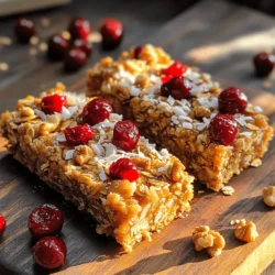 Für die Kirsche-Oat-Frühstücksriegel benötigst du: - 2 Tassen Haferflocken - 1 Tasse entsteinte Kirschen, gehackt (frisch oder gefroren) - 1/2 Tasse Mandelbutter (oder eine andere Nuss- oder Samenbutter) - 1/4 Tasse Honig oder Ahornsirup - 1/4 Tasse ungesüßtes Apfelmus - 1/2 Teelöffel Vanilleextrakt - 1/2 Teelöffel Zimt - 1/4 Teelöffel Salz - 1/4 Tasse gehackte Nüsse (Walnüsse oder Mandeln) - 1/4 Tasse geraspelter Kokosnuss (optional) Du kannst frische oder gefrorene Kirschen verwenden. Frische Kirschen sind saftig und süß. Achte darauf, sie gut zu waschen und zu entsteinen. Gefrorene Kirschen sind praktisch und oft gleich reif. Lasse sie vorher auftauen, damit sie sich besser vermischen. Mandelbutter ist eine großartige Wahl, aber du kannst auch andere Nuss- oder Samenbutter verwenden. Erdnussbutter gibt einen kräftigen Geschmack. Cashewbutter ist mild und cremig. Sonnenblumenbutter ist eine gute Option für Allergiker. Experimentiere mit verschiedenen Sorten, um deinen Lieblingsgeschmack zu finden. Zuerst heize deinen Ofen auf 175°C vor. Nimm eine 20 cm x 20 cm große Backform. Lege die Form mit Backpapier aus. Lass das Papier an den Rändern überlappen. So kannst du die Riegel später einfach herausnehmen. Nimm eine große Rührschüssel. Gib die Haferflocken, die gehackten Kirschen, die gehackten Nüsse, die geraspelte Kokosnuss, den Zimt und das Salz hinein. Rühre alles gut um. Achte darauf, dass alle trockenen Zutaten gleichmäßig verteilt sind. Das sorgt für den besten Geschmack. In einer separaten Schüssel kommt die Mandelbutter. Füge den Honig oder Ahornsirup, das Apfelmus und den Vanilleextrakt hinzu. Schlage alles mit einem Schneebesen glatt. Die Mischung sollte cremig sein. Das gibt den Riegeln eine tolle Textur. Gieße die feuchte Mischung zu den trockenen Zutaten. Rühre alles gut durch, bis eine klebrige Masse entsteht. Übertrage die Mischung in die Backform. Drücke die Mischung gleichmäßig fest. Backe die Riegel für 25 bis 30 Minuten. Die Ränder sollten goldbraun sein. Lass die Riegel nach dem Backen in der Form abkühlen. Benutze das Backpapier, um sie herauszuheben und in Stücke zu schneiden. Diese Riegel sind einfach zuzubereiten und sehr lecker. Für das vollständige Rezept, schau dir den Abschnitt „Vollständiges Rezept“ an. Um die richtige Konsistenz für deine Cherry Oat Breakfast Bars zu erreichen, achte auf die Feuchtigkeit. Die Mischung sollte leicht klebrig, aber nicht zu nass sein. Wenn sie zu trocken wirkt, füge etwas mehr Apfelmus oder Honig hinzu. Verwende beim Mischen einen großen Löffel oder deine Hände. Das hilft, die Zutaten gut zu verbinden. Die Riegel sind fertig, wenn die Ränder goldbraun sind. Du kannst auch mit einem Zahnstocher testen. Wenn er sauber herauskommt, sind die Riegel bereit. Lass sie in der Form abkühlen. Dies hilft, die Struktur zu festigen, bevor du sie schneidest. Wenn sie zu warm sind, zerfallen sie leicht. Möchtest du mehr Süße? Füge ein wenig mehr Honig oder Ahornsirup hinzu. Für zusätzlichen Geschmack kannst du auch mehr Zimt oder einen Hauch von Muskatnuss probieren. Wenn du eine fruchtige Note magst, versuche, andere Beeren wie Himbeeren oder Heidelbeeren hinzuzufügen. Diese kleinen Änderungen können das Aroma richtig aufpeppen. Weitere Tipps findest du im Full Recipe. {{image_4}} Wenn du eine glutenfreie Diät hast, mach dir keine Sorgen! Du kannst die Haferflocken durch glutenfreie Haferflocken ersetzen. Achte darauf, dass die Verpackung das glutenfreie Siegel trägt. So genießt du die Riegel ohne Bedenken. Glutenfreie Haferflocken haben eine ähnliche Textur und sind genau so lecker. Um mehr Geschmack und Nährstoffe hinzuzufügen, probiere verschiedene Früchte und Nüsse. Du kannst zum Beispiel getrocknete Aprikosen, Cranberries oder Äpfel verwenden. Auch Nüsse wie Pekannüsse oder Haselnüsse passen gut. Diese Variationen geben deinen Riegeln eine neue Note und machen sie noch gesünder. Möchtest du die Riegel vegan machen? Das ist ganz einfach! Ersetze den Honig durch Agavendicksaft oder ein anderes pflanzliches Süßungsmittel. Auch die Mandelbutter kannst du durch Erdnussbutter oder eine andere Nussbutter ersetzen. Diese kleinen Änderungen machen die Riegel perfekt für eine vegane Ernährung. Wenn du mehr über die Zubereitung erfahren möchtest, schaue dir das Full Recipe an. Die Kirsche-Oat-Frühstücksriegel sind einfach zu lagern. Halte sie in einem luftdichten Behälter. Bei Raumtemperatur bleiben sie frisch und lecker für bis zu einer Woche. Achte darauf, dass der Behälter trocken ist. So vermeidest du, dass die Riegel weich werden. Wenn du die Riegel länger aufbewahren möchtest, lege sie in den Kühlschrank. Dort bleiben sie bis zu zwei Wochen frisch. Die Kälte hilft, die Aromen zu bewahren. Verpacke die Riegel in Frischhaltefolie, bevor du sie in den Behälter legst. So bleiben sie noch besser geschützt. Für die Langzeitlagerung kannst du die Riegel auch einfrieren. Schneide sie in Stücke und lege sie in einen Gefrierbeutel. Vergiss nicht, das Datum darauf zu schreiben. So weißt du, wie lange sie schon im Gefrierfach sind. Die Riegel bleiben bis zu drei Monate frisch. Wenn du bereit bist, sie zu essen, lass sie einfach im Kühlschrank auftauen oder erwärme sie kurz in der Mikrowelle. Diese Methode hilft, den Geschmack zu erhalten. Du kannst die Riegel aus dem Gefrierfach jederzeit genießen! Die Kirsche-Oat-Frühstücksriegel halten bei Raumtemperatur bis zu einer Woche. Halte sie in einem luftdichten Behälter. Wenn du sie im Kühlschrank lagerst, bleiben sie länger frisch. So kannst du sie bis zu zwei Wochen genießen. Wenn du sie einfrierst, halten sie bis zu drei Monate. Ja, du kannst die Mandelbutter leicht ersetzen. Nutze jede Nuss- oder Samenbutter, die dir gefällt. Erdnussbutter oder Cashewbutter sind gute Alternativen. Du kannst auch Sonnenblumenbutter verwenden, wenn du Nüsse vermeiden möchtest. Achte darauf, die Konsistenz der Mischung im Auge zu behalten. Das vollständige Rezept für die Kirsche-Oat-Frühstücksriegel findest du hier: [Full Recipe]. Du kannst die Schritte dort nachlesen und alle Zutaten genau sehen. So machst du die Riegel ohne Probleme. Um Kirsche-Oat-Frühstücksriegel zu machen, braucht man frische oder gefrorene Kirschen und Nussbutter. Die Zubereitung folgt klaren Schritten. Beginne mit der Backform, mische trockene und feuchte Zutaten gut. Achte auf die Backzeit und Temperatur für das beste Ergebnis. Mit Tipps zur Konsistenz und Anzeichen für die Fertigstellung, gelingen die Riegel sicher. Variationen unterstützen verschiedene Diäten. Lagere sie richtig für mehr Haltbarkeit. Diese leckeren Riegel sind einfach zu machen und passen in jeden Alltag.
