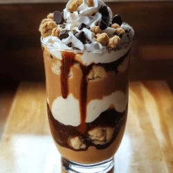 Für den perfekten Espresso Cookie Dough Frappe benötigst du einige einfache Zutaten. Hier ist die Liste: - 1 Tasse frisch gebrühter Espresso, abgekühlt - 2 Tassen Vanilleeis - ½ Tasse Milch (oder pflanzliche Alternative) - ¼ Tasse Keksteigstücke (gekauft oder selbstgemacht) - 2 Esslöffel Schokoladensirup - 1 Esslöffel Zucker (je nach Süße Geschmack anpassen) Diese Zutaten verbinden sich zu einem köstlichen Getränk. Der Espresso gibt einen starken, aromatischen Geschmack. Das Vanilleeis sorgt für die cremige Basis. Die Keksteigstücke bringen einen tollen Crunch. Wenn du nach pflanzlichen Alternativen suchst, gibt es viele Optionen. Du kannst Hafermilch, Mandelmilch oder Sojamilch verwenden. Diese ersetzen die normale Milch perfekt. Für das Vanilleeis gibt es auch pflanzliche Sorten. Viele Marken bieten Eis auf Kokos- oder Cashewbasis an. Diese Alternativen sind lecker und vegan. Um deinen Frappe noch schöner zu machen, kannst du einige Extras hinzufügen. Hier sind einige Ideen: - Schlagsahne zum Garnieren - Zusätzliche Keksteigstücke oder Schokoladenstückchen - Ein Spritzer Schokoladensirup oben drauf Diese Dekoration macht deinen Frappe nicht nur hübscher, sondern auch noch schmackhafter. Jeder Bissen wird ein Genuss sein! Du findest das komplette Rezept im [Full Recipe]. Beginne mit einer starken Tasse frisch gebrühtem Espresso. Lass ihn abkühlen. Du kannst ihn in das Gefrierfach stellen, um Zeit zu sparen. Dies hilft, die perfekte Temperatur für deinen Frappe zu erreichen. Ein gut zubereiteter Espresso gibt deinem Getränk einen tollen Geschmack und eine schöne Basis. Gib den abgekühlten Espresso in den Mixer. Füge dann die zwei Tassen Vanilleeis, die Milch und die Keksteigstücke hinzu. Der Schokoladensirup und der Zucker kommen auch dazu. Mixe alles auf hoher Stufe. Achte darauf, dass die Keksteigstücke gut eingearbeitet sind, aber noch Stücke bleiben. Das gibt deinem Frappe eine interessante Textur. Probier die Mischung und justiere die Süße. Wenn du mehr Zucker oder Sirup willst, füge es hinzu und mixe kurz. Gieße den Frappe in gekühlte Gläser. Lass oben Platz für die Schlagsahne. Kröne jeden Frappe mit einem großen Schwung Schlagsahne. Streue zusätzliche Keksteigstücke oder Schokoladenstückchen darauf. Dies sieht toll aus und macht den Frappe noch leckerer. Serviere sofort mit einem Strohhalm oder einem Löffel. Genieße dein köstliches Getränk! Um den besten Geschmack zu erhalten, wählen Sie hochwertigen Espresso. Frisch gebrühter Espresso hat den stärksten und besten Geschmack. Lassen Sie den Espresso gut abkühlen. Dies verhindert, dass das Eis schmilzt und das Getränk wässrig wird. Experimentieren Sie mit verschiedenen Milcharten. Mandel- oder Hafermilch geben einen tollen Geschmack. Ein häufiger Fehler ist die Menge an Zucker. Zu viel Zucker kann den Geschmack ruinieren. Probieren Sie die Mischung und passen Sie die Süße an, während Sie mixen. Ein weiterer Fehler ist, den Mixer zu lange laufen zu lassen. Die Mischung sollte cremig, aber nicht zu flüssig sein. Achten Sie darauf, die Keksteigstücke nicht zu stark zu pürieren. Sie sollten beim Trinken noch knusprig sein. Benötigen Sie einen starken Mixer für dieses Rezept. Ein normaler Mixer könnte nicht die richtige Konsistenz erreichen. Ein Messbecher hilft, die Zutaten genau abzumessen. Verwenden Sie gekühlte Gläser, um die Kälte des Getränks zu erhalten. Ein Strohhalm oder Löffel macht das Trinken einfacher. Mit diesen Tipps gelingt Ihr Espresso Cookie Dough Frappe perfekt. Für das vollständige Rezept schauen Sie sich den Abschnitt "Full Recipe" an. {{image_4}} Wenn Sie kein Vanilleeis haben, probieren Sie Schokoladeneis. Es gibt dem Frappe eine reiche, schokoladige Note. Karamelleis kann auch gut passen. Es bringt eine süße, cremige Tiefe. Dies sind einfache Wege, um den Geschmack zu ändern. Experimentieren Sie mit verschiedenen Eissorten und finden Sie Ihre Lieblingskombination. Um den Frappe vegan zu machen, ersetzen Sie das Vanilleeis durch pflanzliches Eis. Es gibt viele leckere Optionen auf Basis von Kokos, Mandel oder Soja. Verwenden Sie auch pflanzliche Milch, wie Hafer- oder Mandelmilch. Diese Varianten sind genauso cremig und schmackhaft. Achten Sie darauf, dass die Keksteigstücke vegan sind. So bleibt Ihr Frappe rein pflanzlich. Fügen Sie Aromen hinzu, um den Frappe interessanter zu machen. Eine Prise Zimt kann eine warme Note bringen. Vanilleextrakt verstärkt den Geschmack der Kekse. Sie können auch einen Schuss Kaffeelikör für einen besonderen Kick hinzufügen. Für eine extra süße Note sind Schokoladenstückchen oder Karamellsauce tolle Ergänzungen. Es gibt viele Wege, um Ihre Kreation anzupassen und zu verfeinern. Lassen Sie Ihrer Kreativität freien Lauf! Wenn du noch Frappe übrig hast, bewahre ihn in einem luftdichten Behälter auf. So bleibt er frisch. Stelle den Behälter in den Kühlschrank. Du kannst den Frappe bis zu zwei Tage lagern. Wenn du ihn länger aufbewahren möchtest, friere ihn ein. Fülle ihn in einen gefriergeeigneten Behälter. Vergiss nicht, etwas Platz oben zu lassen, da er sich beim Einfrieren ausdehnt. Die Zutaten für den Espresso Cookie Dough Frappe halten unterschiedlich lange. Frisch gebrühter Espresso bleibt im Kühlschrank etwa zwei Tage frisch. Vanilleeis kann bis zu drei Monate im Gefrierfach bleiben. Milch hält sich etwa eine Woche im Kühlschrank. Keksteigstücke, je nach Zutaten, können bis zu zwei Wochen frisch bleiben. Achte darauf, die Verpackungen gut zu verschließen. Du kannst übrig gebliebenen Frappe kreativ nutzen. Mische ihn in einen Smoothie für einen extra Kaffeekick. Du kannst ihn auch über Eis gießen oder als Topping für Desserts verwenden. Ein gefrorener Frappe kann sogar in einen Slushy verwandelt werden. Das gibt dir eine erfrischende Überraschung an heißen Tagen. Ein Espresso Cookie Dough Frappe ist ein köstliches, kaltes Getränk. Es kombiniert frischen Espresso, Vanilleeis und Keksteigstücke. Der Frappe hat eine cremige, aber auch knusprige Textur. Dies macht ihn besonders lecker und spannend. Viele Cafés und Eisdielen bieten diesen Frappe an. Du findest ihn oft in modernen Coffee Shops. Einige große Ketten haben ähnliche Getränke, aber sie sind oft nicht so frisch. Ich empfehle, lokale Cafés auszuprobieren. Dort kannst du oft die besten Varianten finden. Ein Espresso Cookie Dough Frappe hat einige Vorteile. Der Espresso kann dir einen Energieschub geben. Er enthält auch Antioxidantien, die gut für deine Gesundheit sind. Der Frappe enthält Milch und Eis, die Kalzium liefern. Du kannst ihn auch mit pflanzlicher Milch machen, um ihn gesünder zu gestalten. Denke daran, dass er auch Zucker enthält, also genieße ihn in Maßen. Der Espresso Cookie Dough Frappe ist ein leckeres und einfaches Getränk. Wir haben die Hauptzutaten, Alternativen und Dekoration besprochen. Ich habe dir eine Schritt-für-Schritt-Anleitung gegeben, um den perfekten Frappe zuzubereiten. Tipps helfen dir, häufige Fehler zu vermeiden und den Geschmack zu optimieren. Variationen bieten dir viele Optionen, um kreativ zu sein. Zudem habe ich Lagerungsinformationen und häufige Fragen beantwortet. Probiere diesen Frappe aus und genieße jeden Schluck!