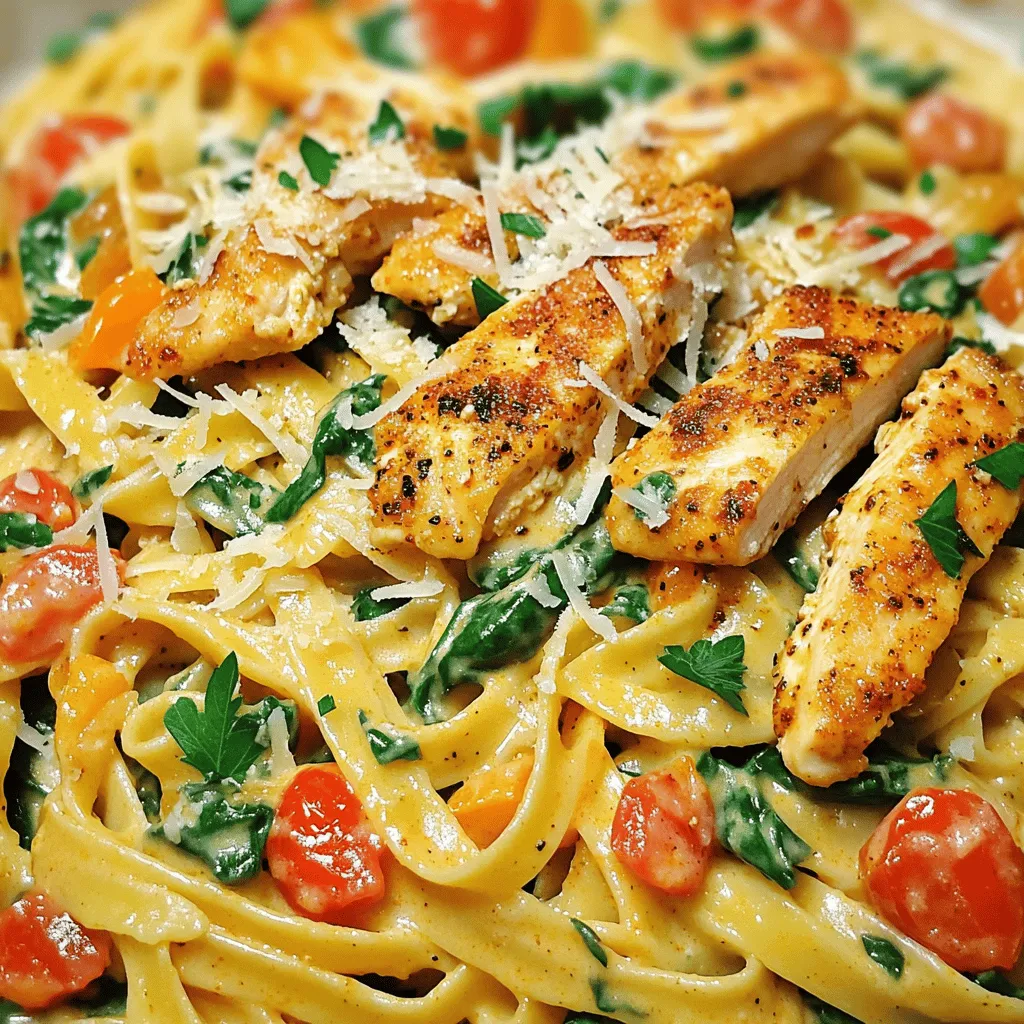 Für die cremige Cajun-Hühnchen-Pasta brauchst du: - 2 Hähnchenbrustfilets ohne Haut, in Streifen geschnitten - 225 Gramm Fettuccine-Nudeln - 1 Esslöffel Cajun-Gewürz (oder nach Geschmack) - 1 Esslöffel Olivenöl - 1 Esslöffel Butter - 1 kleine Zwiebel, gehackt - 2 Knoblauchzehen, fein gehackt - 240 ml Schlagsahne - 240 ml Hühnerbrühe - 1 Tasse gewürfelte Tomaten (aus der Dose oder frisch) - 1 Tasse frischer Spinat - Salz und Pfeffer nach Geschmack - Frische Petersilie, gehackt (zum Garnieren) - Geriebener Parmesan (zum Servieren) Diese Zutaten machen das Gericht so lecker und cremig. Die Kombination aus Hähnchen, Sahne und Gewürzen bringt viel Geschmack. Das Cajun-Gewürz ist das Herzstück dieses Gerichts. Es gibt dem Hähnchen und der Sauce einen tollen Kick. Du kannst mehr oder weniger hinzufügen, je nach deinem Geschmack. Frische Petersilie bringt Farbe und Frische. Parmesan verleiht der Pasta eine köstliche Note. Wenn du eine glutenfreie Version machen möchtest, kannst du glutenfreie Fettuccine verwenden. Für eine vegetarische Option ersetze das Hähnchen durch Pilze oder Tofu. So bleibt der Geschmack stark und du kannst das Gericht an deine Diät anpassen. Koche zuerst die Fettuccine-Nudeln. Nimm einen großen Topf und fülle ihn mit Wasser. Füge eine Prise Salz hinzu, um den Geschmack zu verbessern. Bringe das Wasser zum Kochen. Gib dann die Nudeln hinein und koche sie al dente, wie auf der Verpackung angegeben. Das dauert in der Regel etwa 8-10 Minuten. Wenn sie fertig sind, gieße die Nudeln ab, aber bewahre etwa 120 ml des Nudelwassers auf. Das hilft später, die Sauce zu binden. Jetzt kommt das Hühnchen. Nimm eine große Pfanne und erhitze das Olivenöl bei mittlerer bis hoher Hitze. Schneide die Hähnchenbrustfilets in Streifen. Wenn das Öl heiß ist, lege die Hähnchenstreifen in die Pfanne. Streue das Cajun-Gewürz darüber. Brate das Hühnchen für 6-8 Minuten, bis es goldbraun und durchgegart ist. Wenn es fertig ist, nimm das Hühnchen aus der Pfanne und stelle es beiseite. In der gleichen Pfanne, in der du das Hühnchen gebraten hast, kommt jetzt die Sauce. Füge den Esslöffel Butter hinzu und lasse sie schmelzen. Gib dann die gehackte Zwiebel und den Knoblauch hinein. Brate sie 2-3 Minuten an, bis die Zwiebel weich ist. Jetzt gieße die Schlagsahne und die Hühnerbrühe in die Pfanne und rühre gut um. Lass die Sauce sanft köcheln für 3-4 Minuten, bis sie leicht eindickt. Füge die gewürfelten Tomaten und den frischen Spinat hinzu. Lass alles köcheln, bis der Spinat zusammenfällt. Jetzt kommt das Hühnchen zurück in die Pfanne, gefolgt von den Fettuccine. Mische alles gut durch. Wenn die Sauce zu dick ist, füge etwas vom Nudelwasser hinzu. Schmecke mit Salz und Pfeffer ab und serviere die cremige Cajun-Hühnchen-Pasta heiß. Um die Sauce perfekt zu machen, achte auf die Schlagsahne. Diese gibt deiner Sauce die cremige Textur. Lasse sie bei mittlerer Hitze köcheln, damit sie gut eindickt. Wenn die Sauce zu dick wird, füge etwas vom Nudelwasser hinzu. Das Wasser hat Stärke, die hilft, die Sauce zu binden. Wähle frisches Hähnchen für den besten Geschmack. Schneide die Hähnchenbrust in gleichmäßige Streifen. Dies sorgt für eine gleichmäßige Garzeit. Würze das Hähnchen gut mit Cajun-Gewürz. Brate das Hähnchen in einer heißen Pfanne. Dadurch erhält es eine schöne goldene Farbe und bleibt saftig. Du kannst den Cajun-Geschmack leicht ändern. Füge mehr Cajun-Gewürz hinzu, wenn du es schärfer magst. Du kannst auch Paprika oder Cayennepfeffer verwenden. Diese Gewürze bringen mehr Tiefe in die Sauce. Probiere auch frische Kräuter wie Thymian oder Oregano aus. Sie geben einen neuen Geschmack und frische Noten. {{image_4}} Wenn Sie eine vegetarische Option suchen, können Sie das Hühnchen durch Tofu oder Gemüse ersetzen. Tofu nimmt den Geschmack der Sauce gut auf. Verwenden Sie auch mehr Gemüse wie Paprika, Zucchini oder Brokkoli. Diese Zutaten bringen Farbe und Geschmack in Ihr Gericht. Kochen Sie sie einfach in der Pfanne, bis sie zart sind. Fügen Sie dann die Sauce und die Nudeln hinzu. Für eine Meeresfrüchte-Variante können Sie Garnelen oder Muscheln nutzen. Diese sind schnell zuzubereiten und passen gut zur Cajun-Sauce. Braten Sie die Garnelen kurz in der Pfanne an, bis sie rosa sind. Geben Sie sie dann in die Sauce, wenn Sie die Tomaten und den Spinat hinzufügen. Die Meeresfrüchte verleihen dem Gericht eine köstliche Note. Falls Sie Gluten meiden müssen, verwenden Sie glutenfreie Nudeln. Es gibt viele gute Optionen aus Reis oder Linsen. Die Zubereitung bleibt gleich. Achten Sie auch darauf, dass Ihre Brühe glutenfrei ist. Diese Anpassungen machen das Gericht für alle zugänglich. Genießen Sie die cremige Cajun-Hühnchen-Pasta ohne Sorgen. Um die Reste deiner cremigen Cajun-Hühnchen-Pasta zu lagern, lege sie in einen luftdichten Behälter. Stelle sicher, dass die Pasta vollständig abgekühlt ist, bevor du sie in den Kühlschrank stellst. Wenn du die Reste aufwärmen möchtest, gebe sie in eine Pfanne. Füge einen Schuss Hühnerbrühe oder etwas Sahne hinzu. Erhitze die Pasta bei mittlerer Hitze, bis sie warm ist. So bleibt die Sauce schön cremig. Die Reste deiner Pasta sind im Kühlschrank etwa 3 bis 4 Tage haltbar. Achte darauf, dass du sie gut verpackst. Wenn du die Pasta nach längerer Zeit schmeckst, achte auf Geruch oder Veränderungen in der Textur. Das sind Anzeichen, dass sie nicht mehr gut ist. Wenn du die Pasta länger aufbewahren möchtest, kannst du sie einfrieren. Teile die Pasta in Portionen auf und lege sie in gefriergeeignete Behälter oder Beutel. Achte darauf, so viel Luft wie möglich herauszudrücken. So bleibt die Pasta bis zu 3 Monate frisch. Um die gefrorene Pasta aufzutauen, stelle sie über Nacht in den Kühlschrank. Du kannst sie dann wie gewohnt aufwärmen. Um die beste cremige Cajun-Hühnchen-Pasta zu machen, folge meinen Schritten genau. Koche die Fettuccine in gesalzenem Wasser. Brate das Hühnchen mit Cajun-Gewürz in Olivenöl. Dann, mache die Sauce mit Butter, Zwiebeln und Knoblauch. Füge dann Sahne und Brühe hinzu und lass es köcheln. Rühre die Tomaten und den Spinat ein, bevor du das Hühnchen und die Nudeln hinzufügst. Es ist einfach und lecker! Ja, frische Kräuter sind eine tolle Idee! Du kannst Petersilie oder Basilikum verwenden. Sie geben der Pasta mehr Geschmack und Farbe. Füge sie am Ende hinzu, um den vollen Geschmack zu erhalten. Frische Kräuter machen das Gericht noch besser. Eine Portion dieser cremigen Cajun-Hühnchen-Pasta hat etwa 600 Kalorien. Dies kann jedoch variieren, je nachdem, wie viel Öl und Sahne du verwendest. Wenn du Kalorien sparen willst, benutze weniger Fett oder weniger Sahne. Ja, du kannst die Menge leicht anpassen. Teile einfach die Zutaten durch die Anzahl der Portionen, die du möchtest. Wenn du nur für zwei Personen kochen willst, benutze die Hälfte der Zutaten. Das macht es einfach, das Rezept anzupassen. Die vollständige Rezeptbeschreibung findest du in diesem Artikel. Dort sind alle Schritte und Zutaten aufgelistet. Du kannst auch online nach ähnlichen Rezepten suchen. So findest du viele Ideen für die cremige Cajun-Hühnchen-Pasta. Diese Anleitung brachte Ihnen die besten Zutaten für cremige Cajun-Hühnchen-Pasta näher. Sie lernten, Nudeln zu kochen und Hühnchen anzubraten. Wir sprachen über die perfekte Sauce und verschiedene Varianten. Auch Tipps zur Aufbewahrung sind wichtig. Denken Sie daran, die Pasta nach Ihrem Geschmack anzupassen. Genießen Sie das Kochen und essen Sie die Ergebnisse!