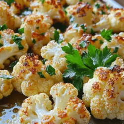 - 1 großer Kopf Blumenkohl, in Röschen zerteilt - 4 Knoblauchzehen, fein gehackt - 60 g geriebener Parmesan-Käse - 2 Esslöffel Olivenöl - 1 Teelöffel italienische Kräuter - Salz und Pfeffer nach Geschmack - Frische Petersilie, gehackt (zum Garnieren) - Extra Parmesan zum Servieren (optional) Hier sind die genauen Mengen für das Rezept. Du brauchst einen großen Kopf Blumenkohl. Dann kommen vier Knoblauchzehen dazu. Für den Käse sind 60 Gramm Parmesan perfekt. Das Olivenöl kommt in einer Menge von zwei Esslöffeln. Ein Teelöffel italienische Kräuter gibt das richtige Aroma. Schließlich füge Salz und Pfeffer nach deinem Geschmack hinzu. Garniere das Gericht mit frischer Petersilie und optional mehr Parmesan. Um die besten Zutaten zu wählen, achte auf frischen Blumenkohl. Der Kopf sollte fest und grün sein. Wähle Knoblauch, der fest und trocken ist, ohne grüne Triebe. Parmesan sollte frisch und gut gereift sein. Kaufe ihn am besten am Stück und reibe ihn selbst. Verwende hochwertiges Olivenöl für den besten Geschmack. Bei den Kräutern sind getrocknete italienische Kräuter ideal. Wenn du frische Kräuter hast, kannst du auch diese nutzen. Heize deinen Ofen auf 220°C (425°F) vor. Nutze ein Backblech mit Backpapier. Nimm den großen Kopf Blumenkohl und schneide ihn in Röschen. In einer großen Schüssel vermenge die Blumenkohlröschen mit 4 fein gehackten Knoblauchzehen. Füge 2 Esslöffel Olivenöl, 1 Teelöffel italienische Kräuter, Salz und Pfeffer hinzu. Mische alles gut, bis der Blumenkohl gleichmäßig beschichtet ist. Verteile die Mischung gleichmäßig auf dem Backblech. Röste den Blumenkohl im Ofen für etwa 20 Minuten. Wende die Röschen nach 10 Minuten, damit sie gleichmäßig bräunen. Nach 20 Minuten nimm das Blech heraus. Streue 60 g geriebenen Parmesan über den heißen Blumenkohl. Stelle das Blech für weitere 5 Minuten in den Ofen, bis der Käse schmilzt. Garniere mit gehackter frischer Petersilie und mehr Parmesan, wenn du magst. Um Blumenkohl perfekt zu rösten, lege die Röschen gleichmäßig auf das Blech. Vermeide es, sie zu dicht zu legen. So kann die Hitze gut zirkulieren. Bei 220°C (425°F) sollte der Blumenkohl knusprig werden. Wende die Röschen nach der Hälfte der Zeit. So bräunen sie gleichmäßig und bleiben zart. Um zu verhindern, dass der Blumenkohl zu weich wird, achte auf die Backzeit. Halte dich genau an die 20 Minuten. Wenn du die Röschen zu lange im Ofen lässt, wird die Textur matschig. Stelle sicher, dass sie innen zart und außen knusprig sind. So bleibt die perfekte Konsistenz erhalten. Garnieren macht das Gericht noch ansprechender. Frische Petersilie bringt Farbe und Geschmack. Streue sie kurz vor dem Servieren über den Blumenkohl. Du kannst auch etwas zusätzlichen Parmesan darüber geben. Serviere den Blumenkohl als Beilage oder als Hauptgericht mit einem frischen Salat. {{image_4}} Du kannst mehr Geschmack hinzufügen. Probiere Paprika oder Kreuzkümmel. Diese Gewürze geben dem Blumenkohl eine neue Note. Ein Spritzer Zitronensaft kann auch helfen, das Gericht aufzupeppen. Frische Kräuter wie Thymian oder Rosmarin passen ebenfalls gut dazu. Wenn du Parmesan nicht magst, gibt es tolle Alternativen. Feta-Käse gibt einen salzigen Geschmack. Auch Gouda oder Cheddar sind leckere Optionen. Achte darauf, dass der Käse gut schmilzt. So bleibt der cremige Effekt erhalten. Für eine vegane Version kannst du Hefeflocken anstelle von Käse verwenden. Sie geben einen käsigen Geschmack, ohne tierische Produkte. Verwende glutenfreies Olivenöl und achte darauf, dass alle Gewürze glutenfrei sind. So genießt jeder das Gericht, egal welche Diät er hat. Um Knoblauch-Parmesan-Röstblumenkohl frisch zu halten, lagere ihn in einem luftdichten Behälter. Stelle sicher, dass der Behälter gut verschlossen ist, damit er nicht austrocknet. Die ideale Temperatur liegt im Kühlschrank bei etwa 4°C. So bleibt der Blumenkohl knackig und der Käse behält seinen Geschmack. Falls du Röstblumenkohl übrig hast, lasse ihn zuerst abkühlen. Danach kannst du ihn in einem luftdichten Behälter aufbewahren. Er bleibt so bis zu drei Tage frisch. Vermeide es, ihn noch warm in den Kühlschrank zu stellen, da sich Kondenswasser bilden kann. Das macht den Blumenkohl matschig. Um den Blumenkohl wieder warm zu machen, heize deinen Ofen auf 180°C vor. Lege die Röschen auf ein Backblech und röste sie für etwa 10 Minuten. So werden sie wieder knusprig. Alternativ kannst du die Röschen in einer Pfanne bei mittlerer Hitze erwärmen. So bleiben sie lecker und frisch. Die Zubereitung des Knoblauch-Parmesan-Röstblumenkohls dauert insgesamt etwa 30 Minuten. Du benötigst 10 Minuten für die Vorbereitung. Das Rösten im Ofen dauert 20 Minuten. Wenn du den Parmesan hinzufügst, röste ihn noch 5 Minuten weiter. So erhältst du ein leckeres Gericht in kurzer Zeit. Ja, du kannst frischen Blumenkohl verwenden. Frischer Blumenkohl gibt dir den besten Geschmack und die beste Textur. Achte darauf, die Röschen gleichmäßig zu schneiden. So garen sie gleichmäßig und werden perfekt zart. Wenn du keinen frischen Blumenkohl hast, kannst du auch gefrorenen Blumenkohl benutzen. Die Röstzeit kann sich jedoch leicht ändern. Knoblauch-Parmesan-Röstblumenkohl passt gut zu vielen Beilagen. Probiere ihn mit einem frischen Salat oder gebratenem Hähnchen. Auch Reis oder Quinoa sind tolle Optionen. Wenn du ein vegetarisches Gericht möchtest, serviere ihn mit Pasta oder einem würzigen Dip. Der Blumenkohl ist vielseitig und ergänzt viele verschiedene Hauptgerichte. Du hast nun alle wichtigen Schritte und Tipps für das Gericht durchgearbeitet. Du weißt nun, welche Zutaten du brauchst und wie du sie auswählst. Außerdem könntest du über verschiedene Variationen nachdenken und wie du das Gericht optimal lagerst. Denke daran, das Rösten richtig zu machen, um die besten Aromen zu erhalten. Mit diesen Ideen und Tipps wird dein Blumenkohl zu einem Hit bei jedem Essen. Viel Spaß beim Kochen und Genießen!