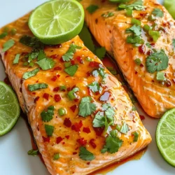 - 4 Lachsfilets (jeweils ca. 170 g) - 3 Esslöffel Sriracha-Sauce - 2 Esslöffel frischer Limettensaft - 1 Esslöffel Honig - 2 Knoblauchzehen, fein gehackt Die Hauptzutaten für meinen Sriracha Lime Air Fryer Lachs sind einfach und lecker. Der Lachs bringt einen tollen Geschmack. Die Sriracha-Sauce sorgt für eine angenehme Schärfe. Der Limettensaft bringt Frische. Honig gibt eine süße Note. Der Knoblauch fügt Tiefe hinzu. Diese Kombination macht das Gericht besonders. - 1 Teelöffel gemahlener Kreuzkümmel - Salz und Pfeffer nach Geschmack - 1 Limette, in Scheiben geschnitten (zum Garnieren) - Frischer Koriander, gehackt (zum Garnieren) Die Gewürze sind wichtig, um dem Lachs den richtigen Geschmack zu geben. Kreuzkümmel hat einen warmen, erdigen Geschmack. Salz und Pfeffer sind Grundgewürze. Sie helfen, die Aromen zu verstärken. Die Limettenscheiben und der frische Koriander sind perfekte Garnierungen. Sie machen das Gericht bunt und ansprechend. Diese Zutaten sorgen dafür, dass der Lachs nicht nur gut schmeckt, sondern auch schön aussieht. Um den Lachs zu marinieren, mische ich zuerst die Sriracha-Sauce, den Limettensaft, den Honig, den gehackten Knoblauch und den Kreuzkümmel in einer Schüssel. Ich füge eine Prise Salz und Pfeffer hinzu. Ich rühre alles gut um, bis die Marinade gleichmäßig ist. Dann lege ich die Lachsfilets in eine flache Schale oder in einen Beutel. Ich gieße die Marinade über die Filets und stelle sicher, dass sie gut bedeckt sind. Ich lasse den Lachs mindestens 30 Minuten im Kühlschrank marinieren. So können die Aromen tief in das Fleisch eindringen. Ich heize die Heißluftfritteuse auf 200°C (400°F) vor. Das dauert etwa 5 Minuten. Während die Fritteuse vorheizt, sprühe ich den Korb leicht mit Kochspray oder fette ihn mit Olivenöl ein. Nach dem Vorheizen nehme ich den Lachs aus der Marinade. Ich lege die Filets mit der Hautseite nach unten in den Korb. Ich gare den Lachs für etwa 7-10 Minuten. Die genaue Zeit hängt von der Dicke der Filets ab. Der Lachs ist fertig, wenn er sich leicht mit einer Gabel zerteilen lässt. Nach dem Garen nehme ich den Lachs vorsichtig aus der Heißluftfritteuse. Ich lasse ihn ein paar Minuten ruhen. So bleibt er saftig. Für die Präsentation serviere ich den Lachs auf einem Teller. Ich garniere ihn mit Limettenscheiben und frischem Koriander. Dazu passt gedämpfter Brokkoli oder ein erfrischender Gurkensalat. So entsteht ein leckeres und gesundes Gericht. Die Dicke der Lachsfilets spielt eine große Rolle. Für Filets mit einer Dicke von etwa 2,5 cm sind 7 bis 10 Minuten ideal. Wenn deine Filets dicker sind, kann die Garzeit länger sein. Achte darauf, dass der Lachs eine hellrosa Farbe hat. Er sollte sich leicht mit einer Gabel zerteilen lassen. Ein weiterer Tipp: Lass den Lachs nach dem Garen einige Minuten ruhen. So bleibt er saftig. Sriracha-Sauce ist nicht die einzige Option. Du kannst auch BBQ-Sauce oder Teriyaki-Sauce verwenden. Die Vorzüge von Sriracha sind die Schärfe und der tolle Geschmack. BBQ-Sauce bietet einen süßen, rauchigen Geschmack, während Teriyaki eine süße, salzige Note hat. Der Nachteil von BBQ-Sauce ist, dass sie oft Zucker enthält. Teriyaki kann auch viel Salz haben. Experimentiere mit verschiedenen Marinaden, um deinen Favoriten zu finden. Serviere den Lachs mit gedämpftem Brokkoli für eine gesunde Option. Ein erfrischender Gurkensalat passt auch gut dazu. Wenn du es bunt magst, füge geröstete Paprika oder Karotten hinzu. Für eine ansprechende Präsentation lege den Lachs auf einen großen Teller. Garniere ihn mit Limettenscheiben und frischem Koriander. Das macht das Gericht nicht nur schön, sondern auch einladend. {{image_4}} Möchten Sie Abwechslung? Probieren Sie die Mango-Chili-Sauce. Diese Sauce bringt eine süße Note. Sie passt gut zu dem scharfen Lachs. Mischen Sie einfach Mango-Püree mit Chili und etwas Limettensaft. Eine weitere Option ist die Teriyaki-Sauce. Diese Sauce gibt dem Lachs einen herzhaften Geschmack. Mischen Sie Sojasauce, Honig und etwas Ingwer. Diese Kombination wird Sie überraschen. Wenn Sie Low-Carb essen, ist dieser Lachs ideal. Verwenden Sie die Sriracha-Sauce und frischen Limettensaft. So bleibt das Gericht gesund und lecker. Für glutenfreie Optionen, achten Sie darauf, glutenfreie Sriracha zu wählen. So genießen Sie den Lachs ohne Sorgen. Vegetarier können auch eine Variante machen. Tauschen Sie den Lachs gegen festen Tofu aus. Marinieren Sie den Tofu wie den Lachs und garen Sie ihn in der Heißluftfritteuse. Nutzen Sie frische Kräuter, die in der Saison sind. Koriander ist im Sommer toll. Im Herbst können Sie Petersilie oder Thymian verwenden. Diese Kräuter bringen frische Aromen. Sie können auch saisonales Gemüse anpassen. Im Frühling probieren Sie Spargel. Im Winter passen Wurzelgemüse wie Karotten oder Süßkartoffeln gut dazu. So bleibt Ihr Gericht spannend und gesund. Um den gekochten Lachs frisch zu halten, lege ihn in einen luftdichten Behälter. Stelle sicher, dass der Lachs abgekühlt ist, bevor du ihn lagerst. Der Lachs bleibt im Kühlschrank bis zu drei Tage genießbar. Du kannst ihn als Hauptgericht oder in einem Salat verwenden. Er passt gut zu Gemüse oder in einem Wrap. Wenn du Lachs für später aufbewahren willst, kannst du ihn einfrieren. Wickel die Portionen fest in Frischhaltefolie ein. Danach lege sie in einen gefrierfesten Beutel. So bleibt der Lachs bis zu drei Monate frisch. Um den Lachs wieder aufzutauen, lege ihn über Nacht in den Kühlschrank. Du kannst ihn dann in einer Pfanne oder in der Heißluftfritteuse aufwärmen. So bleibt der Geschmack erhalten und der Lachs wird nicht trocken. Für den besten Geschmack empfehle ich, den Lachs mindestens 30 Minuten zu marinieren. Je länger der Lachs in der Marinade bleibt, desto mehr Geschmack nimmt er auf. Du kannst ihn auch bis zu zwei Stunden marinieren, wenn du mehr Würze möchtest. Achte darauf, ihn im Kühlschrank zu lassen, damit er frisch bleibt. Zu Sriracha Lime Air Fryer Salmon passen viele Beilagen. Hier sind ein paar Vorschläge: - Gedämpfter Brokkoli - Erfrischender Gurkensalat - Reis oder Quinoa - Süßkartoffelpüree Für Getränke sind ein kühles Bier oder ein frischer Weißwein ideal. Diese Optionen ergänzen den scharfen und limettigen Geschmack des Lachses. Ja, die Heißluftfritteuse ist einfach zu nutzen! Hier sind einige Tipps: - Stelle die Heißluftfritteuse auf eine stabile, hitzebeständige Fläche. - Achte darauf, dass genügend Platz um die Fritteuse ist, um die Luftzirkulation zu erlauben. - Reinige den Korb nach jedem Gebrauch. Verwende warmes Seifenwasser und eine weiche Bürste. In diesem Artikel haben wir die besten Zutaten und Schritte für ein Sriracha-Lachsrezept betrachtet. Wir haben die Mariniermethoden und Garzeiten erklärt. Außerdem gab es Tipps zur perfekten Präsentation und Variationen für jeden Geschmack. Denken Sie an die vielen Möglichkeiten, Lachs zuzubereiten. Er ist nicht nur lecker, sondern auch gesund. Experimentieren Sie mit verschiedenen Saucen und saisonalen Zutaten, um Ihr Gericht aufregend zu halten. Genießen Sie die Zubereitung und Ihren selbstgemachten Lachs.