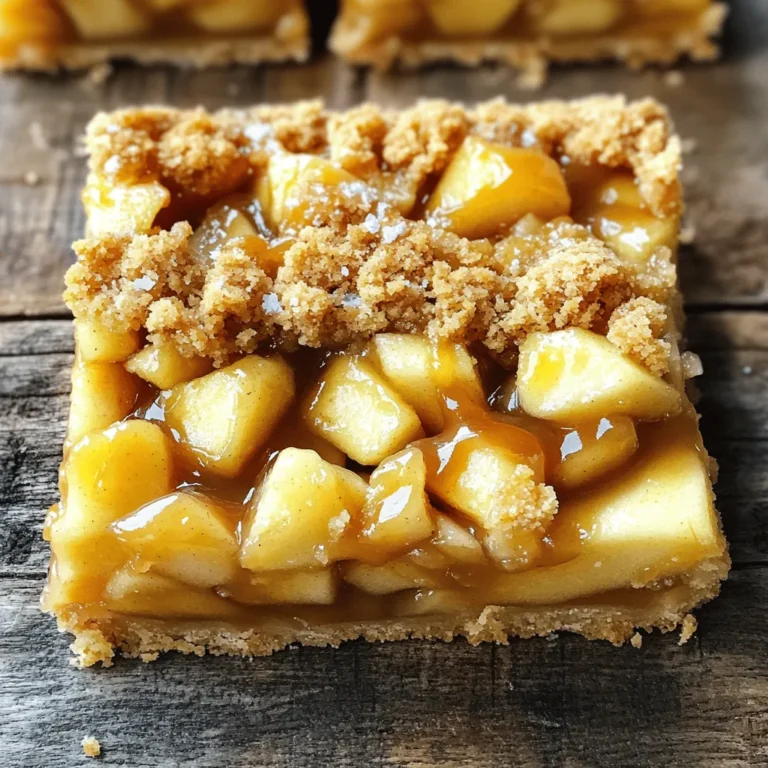 Für die perfekten gesalzenen Karamell-Apfel-Pie-Riegel benötigst du einige Hauptzutaten: - 2 Tassen Allzweckmehl - 1/2 Tasse Kristallzucker - 1 Teelöffel Backpulver - 1/2 Teelöffel Salz - 1/2 Tasse ungesalzene Butter, weich - 1 großes Ei - 2 Tassen Äpfel, geschält und gewürfelt - 1 Teelöffel Zimt - 1/4 Teelöffel Muskatnuss - 1/2 Tasse brauner Zucker - 1/2 Tasse Schlagsahne - 1 Teelöffel Vanilleextrakt - Meersalz, zum Bestreuen Diese Zutaten bilden die Basis für den köstlichen Geschmack der Riegel. Die Gewürze sind wichtig. Zimt und Muskatnuss verleihen den Äpfeln einen warmen Geschmack. Diese Gewürze harmonieren gut mit dem süßen Karamell. Der braune Zucker sorgt für eine tiefere Süße und gibt den Riegeln eine schöne Karamellnote. Die Schlagsahne und der Vanilleextrakt bringen Cremigkeit und runden das Aroma ab. Wähle frische Äpfel. Äpfel sollten knackig und süß sein. Für einen intensiveren Geschmack sind Sorten wie Granny Smith oder Honeycrisp ideal. Achte darauf, hochwertige Butter zu verwenden. Unsalted Butter gibt dir mehr Kontrolle über den Salzgehalt. Wenn du frische Gewürze benutzt, wirst du den Unterschied im Geschmack sofort bemerken. Frisch gemahlene Gewürze sind viel aromatischer. Zuerst heizen Sie den Ofen auf 175°C vor. Fetten Sie eine Backform von 23x23 cm ein. Legen Sie die Form mit Backpapier aus. Achten Sie darauf, dass ein Überhang bleibt. So können Sie die Riegel später leicht herausnehmen. Messen Sie alle Zutaten ab. Das macht das Kochen einfacher und schneller. In einer großen Schüssel vermengen Sie das Mehl, den Kristallzucker, das Backpulver und das Salz. Mischen Sie die trockenen Zutaten gut. Schneiden Sie die weiche Butter hinein. Nutzen Sie einen Teigmischer oder Ihre Hände. Die Mischung sollte wie grobe Krümel aussehen. Fügen Sie das Ei hinzu und vermengen Sie alles zu einem glatten Teig. Drücken Sie etwa zwei Drittel des Teigs gleichmäßig in die Backform. Das wird der Boden der Kruste. Bewahren Sie das restliche Drittel für das Topping auf. In einer separaten Schüssel vermengen Sie die gewürfelten Äpfel mit Zimt, Muskatnuss und braunem Zucker. Rühren Sie alles gut um, bis die Äpfel gleichmäßig beschichtet sind. Verteilen Sie diese Mischung gleichmäßig über der Kruste. In einem kleinen Topf kombinieren Sie die Schlagsahne, den Vanilleextrakt und die restliche Krümelmischung. Kochen Sie dies bei niedriger Hitze unter ständigem Rühren. Nach 3-5 Minuten sollte die Mischung leicht eindicken. Gießen Sie die Sahnemischung über die Äpfel. Streuen Sie dann die verbleibende Krümelmischung darüber. Backen Sie die Riegel für 30-35 Minuten. Sie sind fertig, wenn die Oberfläche goldbraun ist. Lassen Sie sie nach dem Backen kurz abkühlen. Bestreuen Sie sie mit Meersalz für den extra Kick. Ein häufiger Fehler beim Backen ist, die Butter nicht weich genug zu verwenden. Weiche Butter lässt sich besser einarbeiten und sorgt für eine gute Textur. Ein weiterer Fehler ist es, die Äpfel nicht richtig vorzubereiten. Achte darauf, sie gut zu schälen und gleichmäßig zu würfeln. Das sorgt für gleichmäßiges Garen. Zu viel oder zu wenig Karamell kann ebenfalls das Ergebnis beeinflussen. Halte dich an das Rezept, um das richtige Gleichgewicht zu finden. Du kannst die Riegel mit verschiedenen Äpfeln machen. Beliebte Sorten sind Granny Smith, weil sie sauer und knackig sind. Jonagold oder Honeycrisp bieten eine süße Note. Auch Birnen sind eine tolle Option. Für einen besonderen Twist füge Nüsse oder Trockenfrüchte hinzu. Diese Varianten bringen neue Texturen und Geschmäcker. Die Karamellisierung ist der Schlüssel zu einem tollen Geschmack. Koche die Sahne bei niedriger Hitze und rühre ständig, damit sie nicht anbrennt. Lass die Mischung sanft köcheln, bis sie dick wird. Ein Hauch von Meersalz verstärkt den Karamellgeschmack. Streue es erst nach dem Backen auf die Riegel. So bleibt der Geschmack frisch und intensiv. {{image_4}} Die Riegel schmecken am besten, wenn Sie sie kühl lagern. Bewahren Sie die gesalzenen Karamell-Apfel-Pie-Riegel in einem luftdichten Behälter auf. Stellen Sie sicher, dass der Behälter gut verschlossen ist. So bleibt die Frische erhalten. Lagern Sie die Riegel im Kühlschrank, um sie länger haltbar zu machen. Die Riegel sind im Kühlschrank etwa eine Woche haltbar. Wenn Sie sie länger genießen wollen, gibt es eine einfache Lösung. Sie können die Riegel auch einfrieren. Im Gefrierfach halten sie bis zu drei Monate. Achten Sie darauf, sie gut zu verpacken, um Gefrierbrand zu vermeiden. Um die Riegel einzufrieren, schneiden Sie sie in Portionen. Wickeln Sie jede Portion in Frischhaltefolie. Legen Sie die verpackten Riegel in einen Gefrierbeutel. Beschriften Sie den Beutel mit dem Datum, damit Sie wissen, wann Sie sie eingefroren haben. So bleiben die Riegel frisch und lecker. Wenn Sie sie genießen möchten, lassen Sie sie einfach im Kühlschrank auftauen. Die gesalzenen Karamell-Apfel-Pie-Riegel sind schon lecker, aber Toppings machen sie noch besser. Hier sind einige Ideen: - Karamellsauce: Ein zusätzlicher Schwung Karamellsauce macht die Riegel besonders. - Eiscreme: Eine Kugel Vanilleeis passt perfekt. Die warme Riegel und das kalte Eis sind eine tolle Kombination. - Schlagsahne: Ein Klecks Schlagsahne verleiht den Riegeln eine schöne Cremigkeit. - Nüsse: Gehackte Walnüsse oder Pekannüsse fügen einen knackigen Biss hinzu. - Früchte: Frische Beeren oder ein paar Apfelspalten sorgen für einen fruchtigen Touch. Du kannst diese Toppings ganz nach deinem Geschmack wählen. Die richtigen Getränke machen das Essen noch besser. Hier sind einige Ideen, die gut zu den Riegeln passen: - Kaffee: Eine Tasse frischer Kaffee ergänzt die süßen Riegel perfekt. - Tee: Ein milder Schwarztee oder ein fruchtiger Kräutertee harmoniert gut mit den Aromen. - Apfelsaft: Ein Glas kühler Apfelsaft bringt die Apfelaromen zur Geltung. - Milch: Ein einfaches Glas Milch rundet die Süße der Riegel ab. Wähle das Getränk, das dir am besten gefällt. Diese Riegel sind für viele Anlässe geeignet. Hier sind einige Ideen, wann du sie servieren kannst: - Familienfeiern: Sie sind ein Hit bei Groß und Klein. - Herbstfeste: Perfekt für Erntedank oder Halloween. - Kaffeepausen: Eine süße Belohnung für die Arbeit. - Picknicks: Sie sind leicht zu transportieren und schmecken frisch. - Geburtstagsfeiern: Eine tolle Überraschung für die Gäste. Du kannst die Riegel zu jedem Anlass genießen! Um den Teig glutenfrei zu machen, tausche das Allzweckmehl gegen glutenfreies Mehl aus. Du kannst auch eine Mischung aus Reis-, Mandel- und Kartoffelmehl verwenden. Diese Mehle geben dir eine gute Textur. Achte darauf, dass du auch Backpulver verwendest, das glutenfrei ist. Für die Riegel sind säuerliche Äpfel ideal. Ich empfehle Granny Smith oder Braeburn. Diese Äpfel halten beim Backen gut ihre Form. Sie geben der Füllung auch einen tollen Geschmack. Du kannst auch eine Mischung aus verschiedenen Apfelsorten verwenden, um mehr Tiefe zu erhalten. Ja, du kannst die Riegel im Voraus zubereiten. Backe die Riegel und lasse sie vollständig abkühlen. Dann kannst du sie in einem luftdichten Behälter im Kühlschrank aufbewahren. So bleiben sie frisch. Du kannst sie auch einfrieren. Schneide die Riegel in Stücke, bevor du sie einfrierst. In diesem Artikel haben wir die besten Zutaten für Apfel-Riegel besprochen. Wir haben die Hauptzutaten, Gewürze und Qualität behandelt. Zudem gab es eine Schritt-für-Schritt-Anleitung zur Herstellung. Tipps und Tricks halfen dir, häufige Fehler zu vermeiden. Wir besprachen auch Aufbewahrung und Serviervorschläge, um deine Riegel zu perfektionieren. Denk daran, dass die Wahl der Äpfel und die Karamellisierung entscheidend sind. Mit diesen Informationen machst du köstliche Riegel, die jeder lieben wird. Viel Spaß beim Ausprobieren!